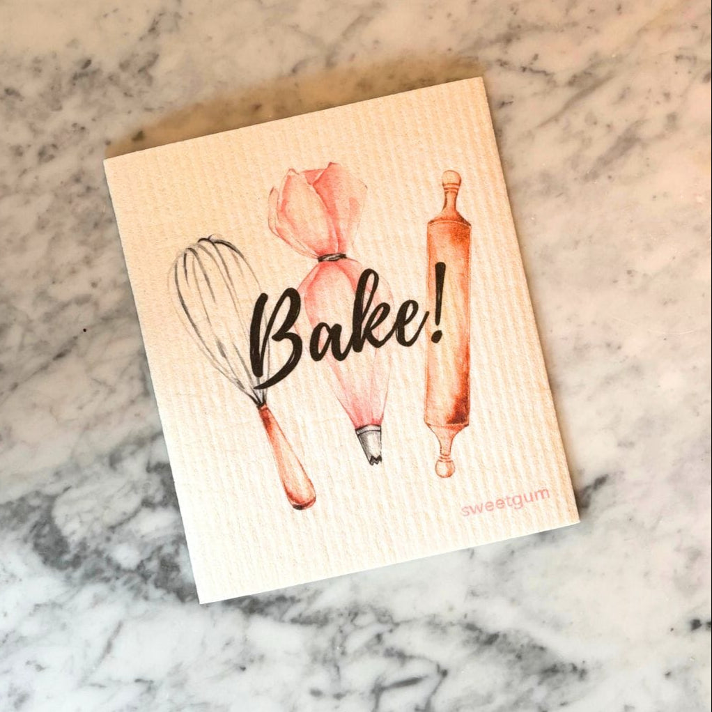 Bake! Swedish Dishcloth by sweetgum home, LLC - product image 2 for Resin Society