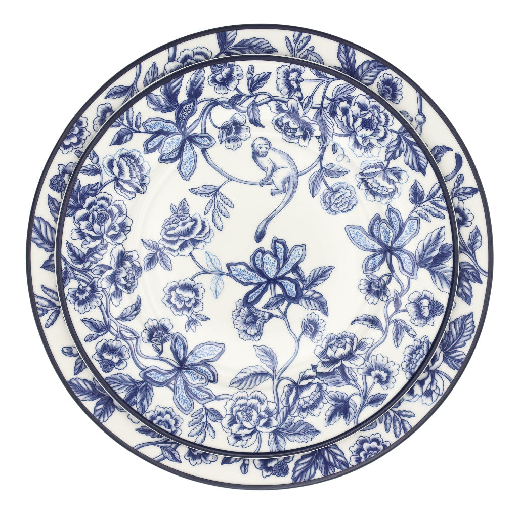 Bombay Blue Dinner Plate - Set of 4 (+1 Bonus Plate) by Ro'Table - product image 2 for Resin Society