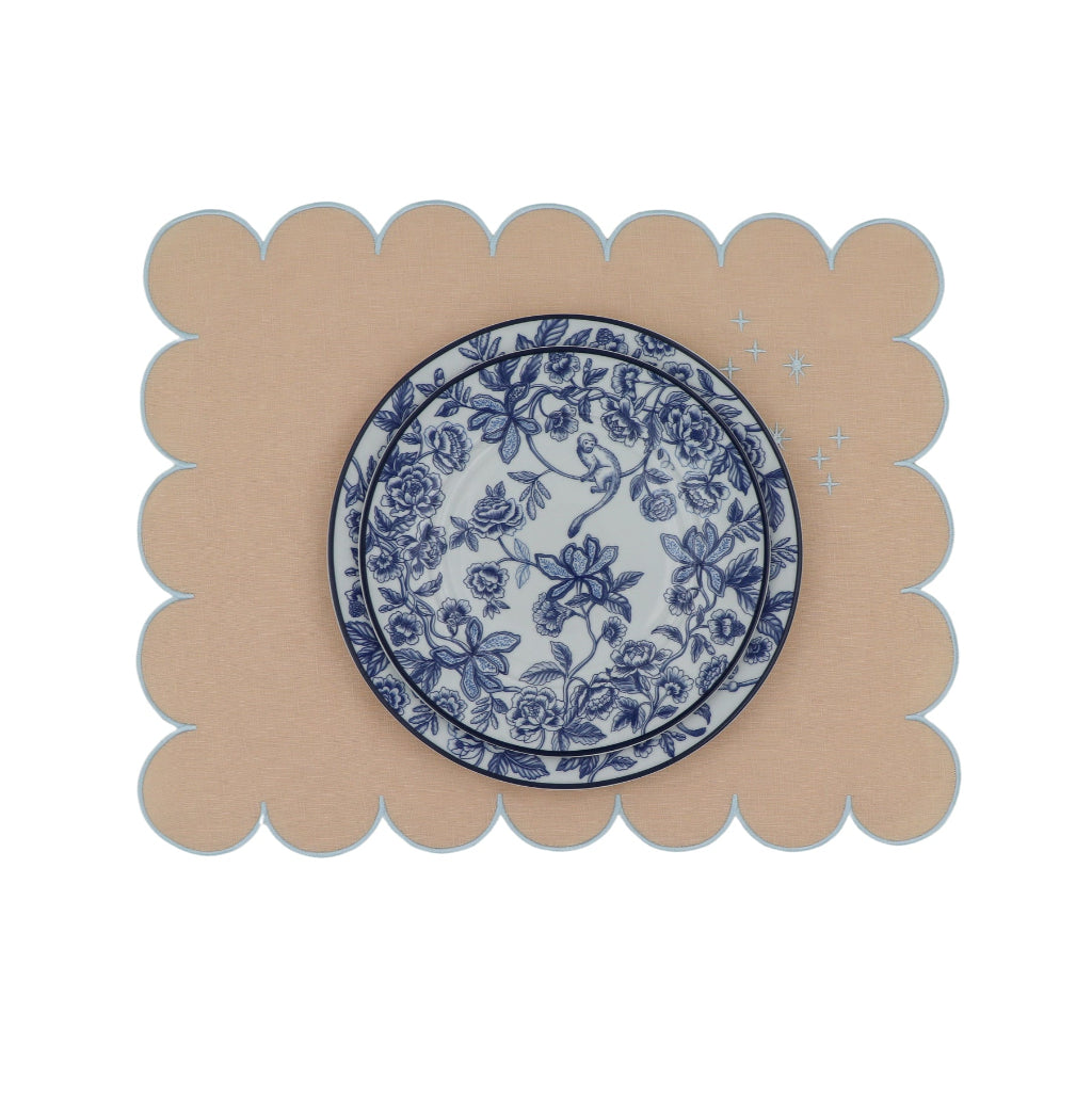 Bombay Blue Dinner Plate - Set of 4 (+1 Bonus Plate) by Ro'Table - product image 7 for Resin Society