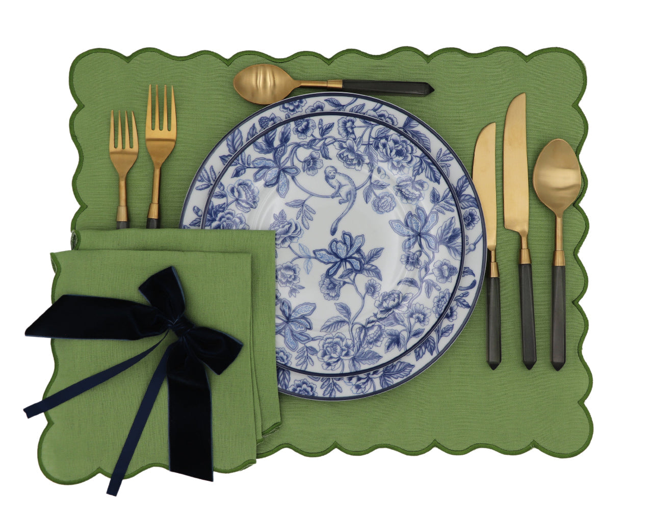 Bombay Blue Starter Plate - Set of 4 (+1 Bonus Plate) by Ro'Table - product image 16 for Resin Society