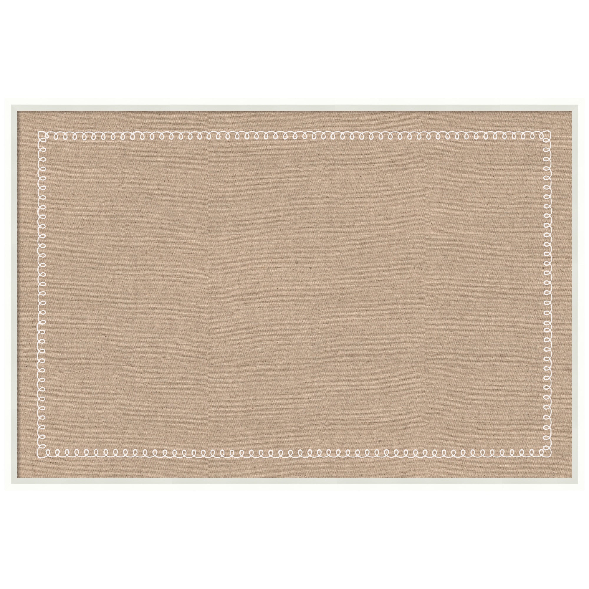 Pinboard White Scalloped Edge