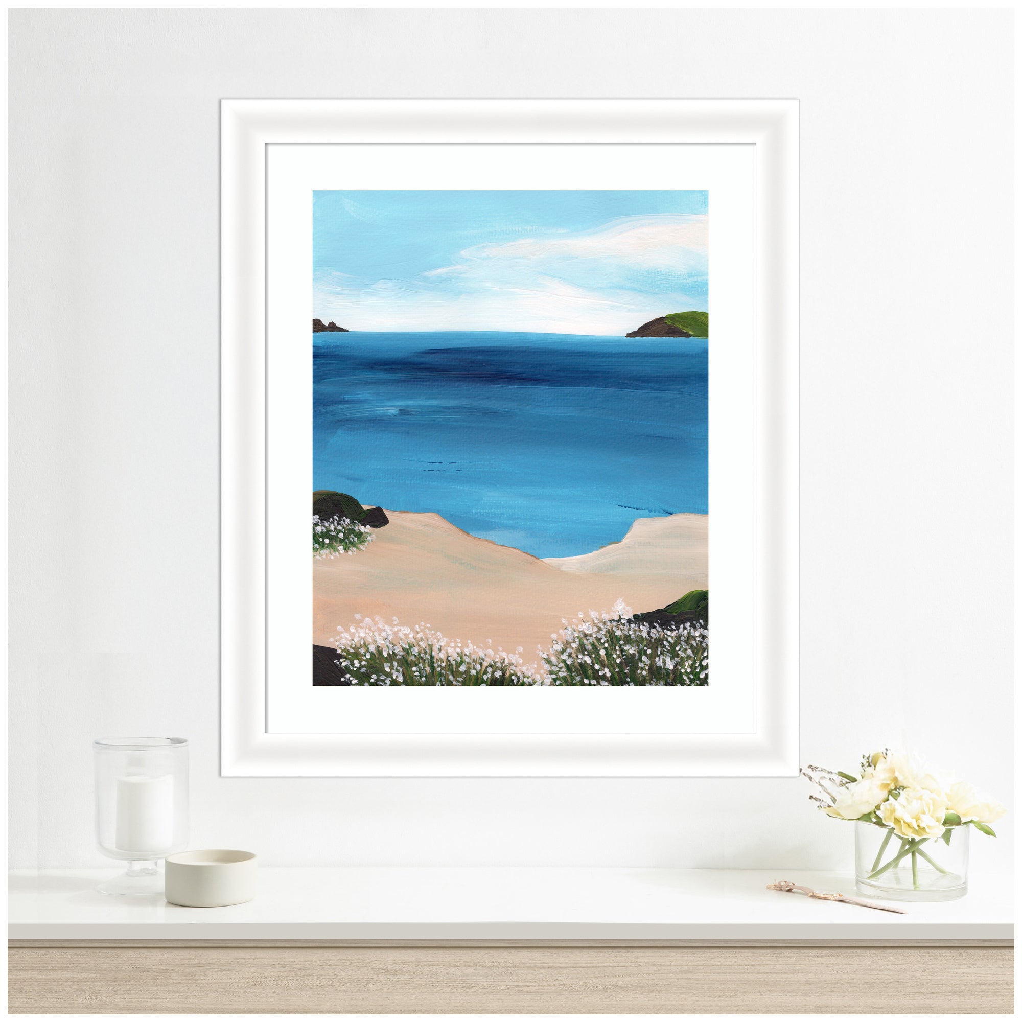 Framed Art Midday at Sea by Nikita Jariwala