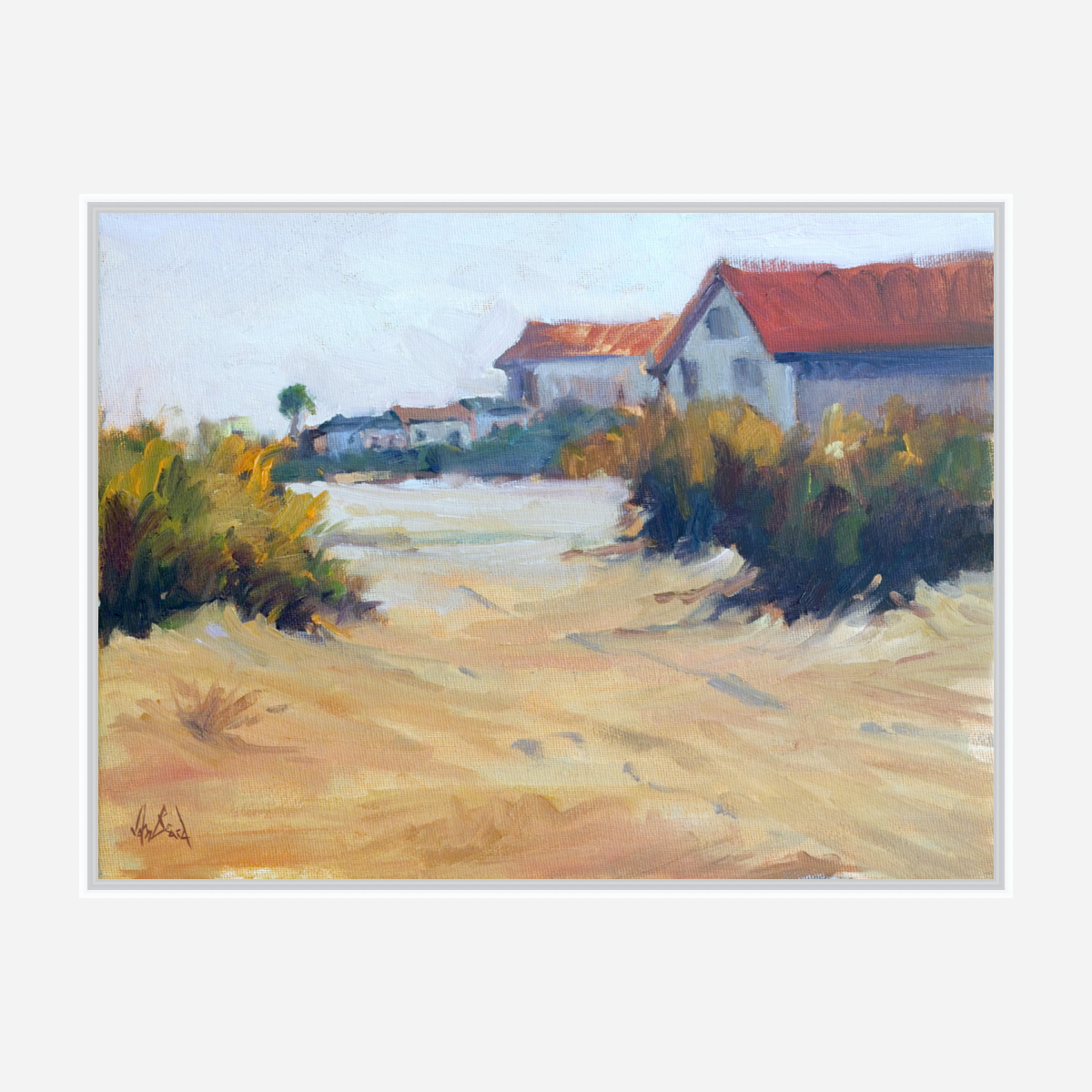 Beach Access Artist Enhanced Canvas Print by John Beard Collection - product image 6 for Resin Society
