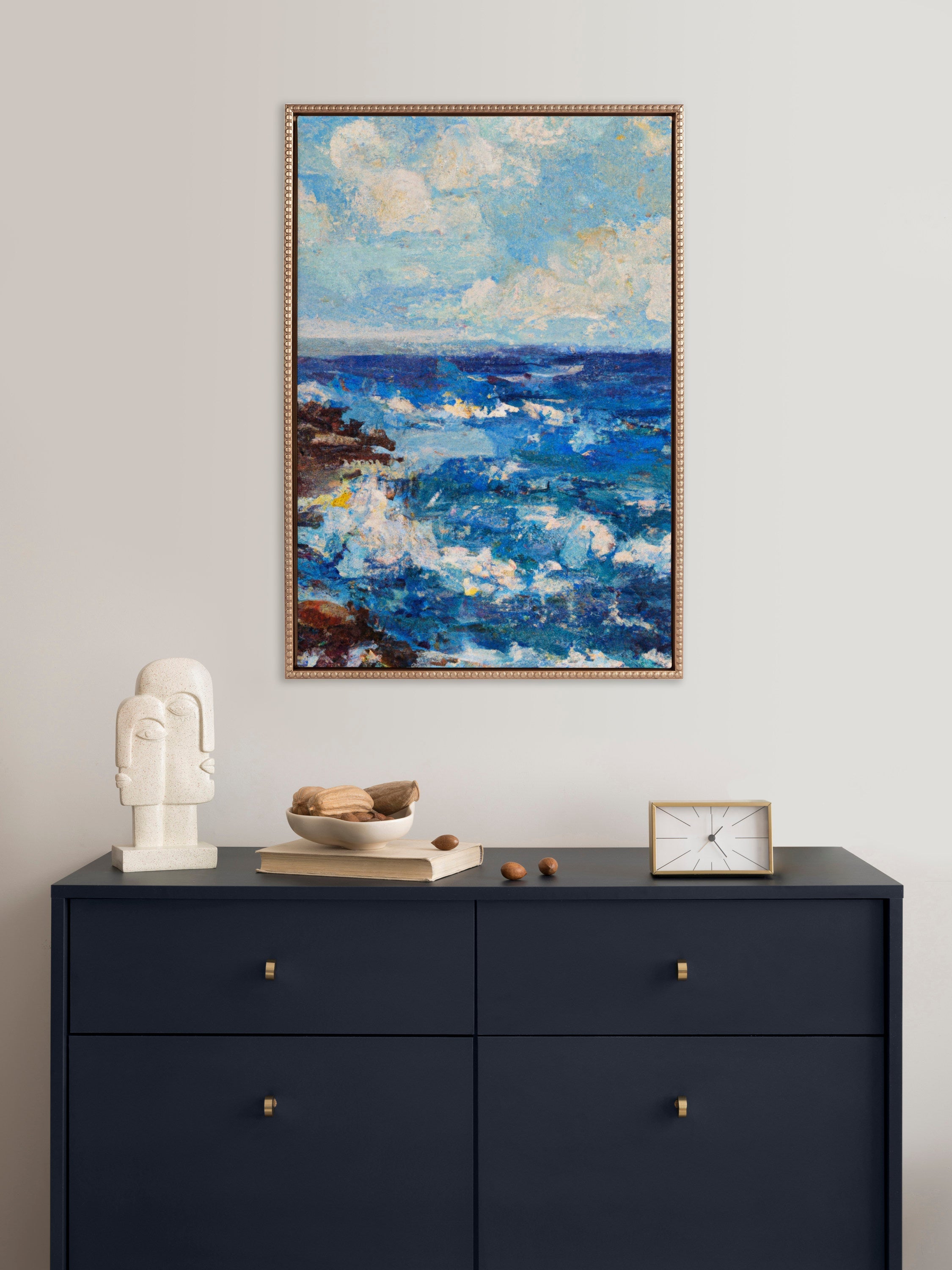 Sylvie Blank Framed Canvas 23x33
