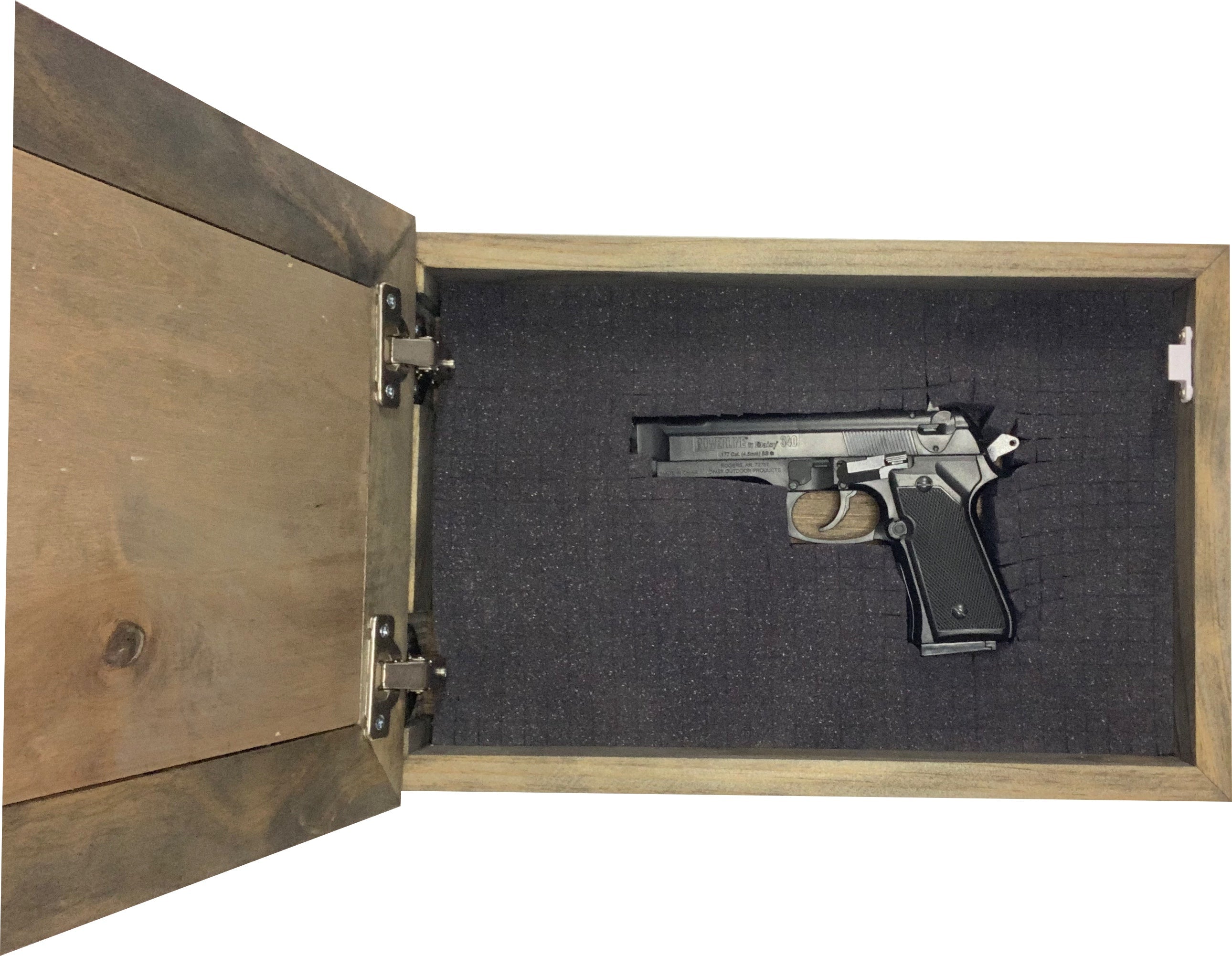 American Flag & Skull Hidden Gun Safe Concealed Furniture Quick Access by Bellewood Designs - product image 12 for Resin Society