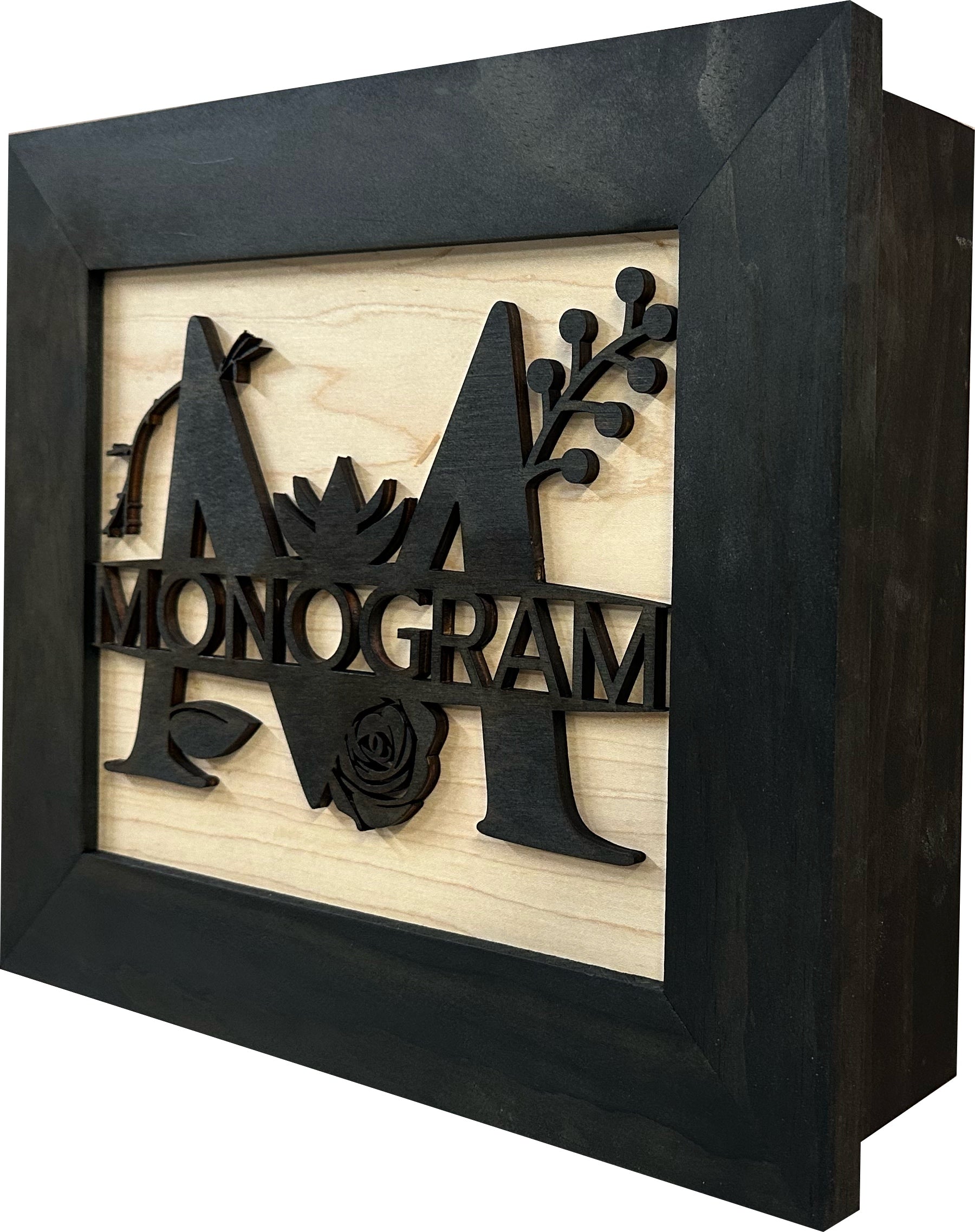 Customizable Split Letter Last Name Monogram by Bellewood Designs - product image 6 for Resin Society