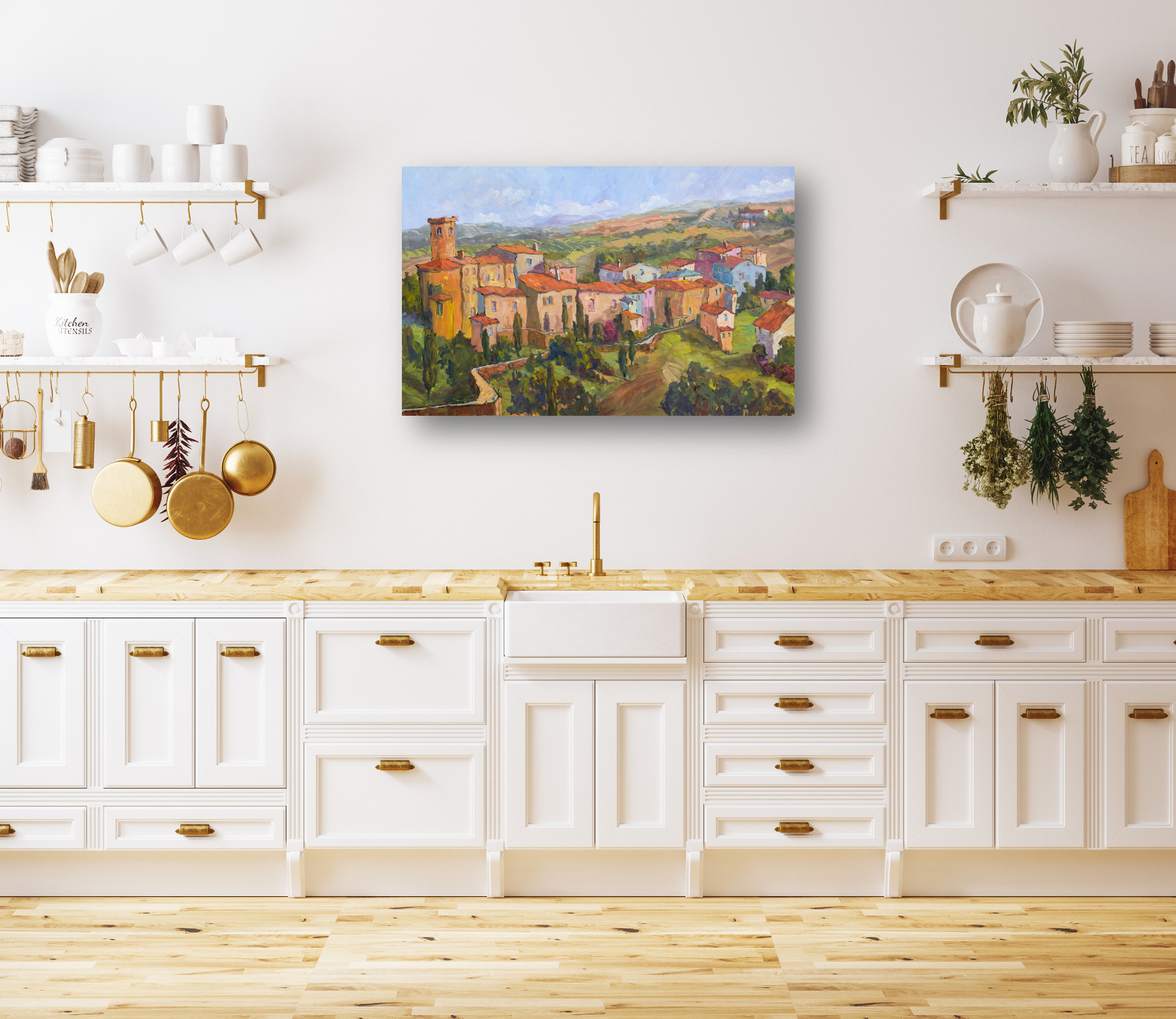Belltower Artist Enhanced Canvas Print by John Beard Collection - product image 3 for Resin Society