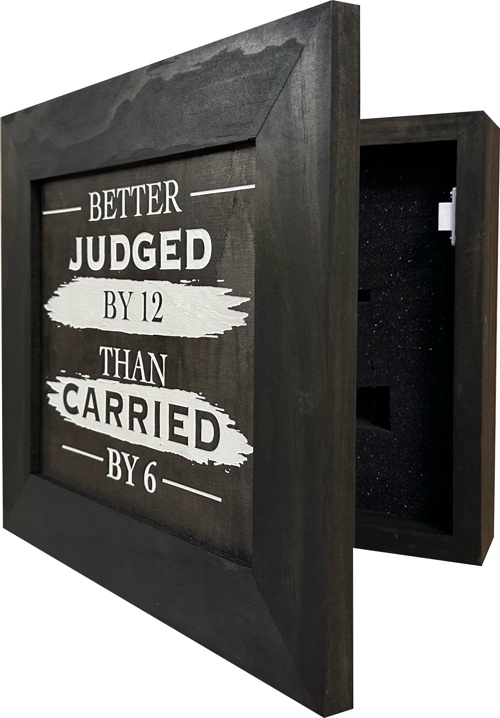 Better Judged by 12 Than Carried by 6 Gun Concealment Furniture by Bellewood Designs - product image 4 for Resin Society