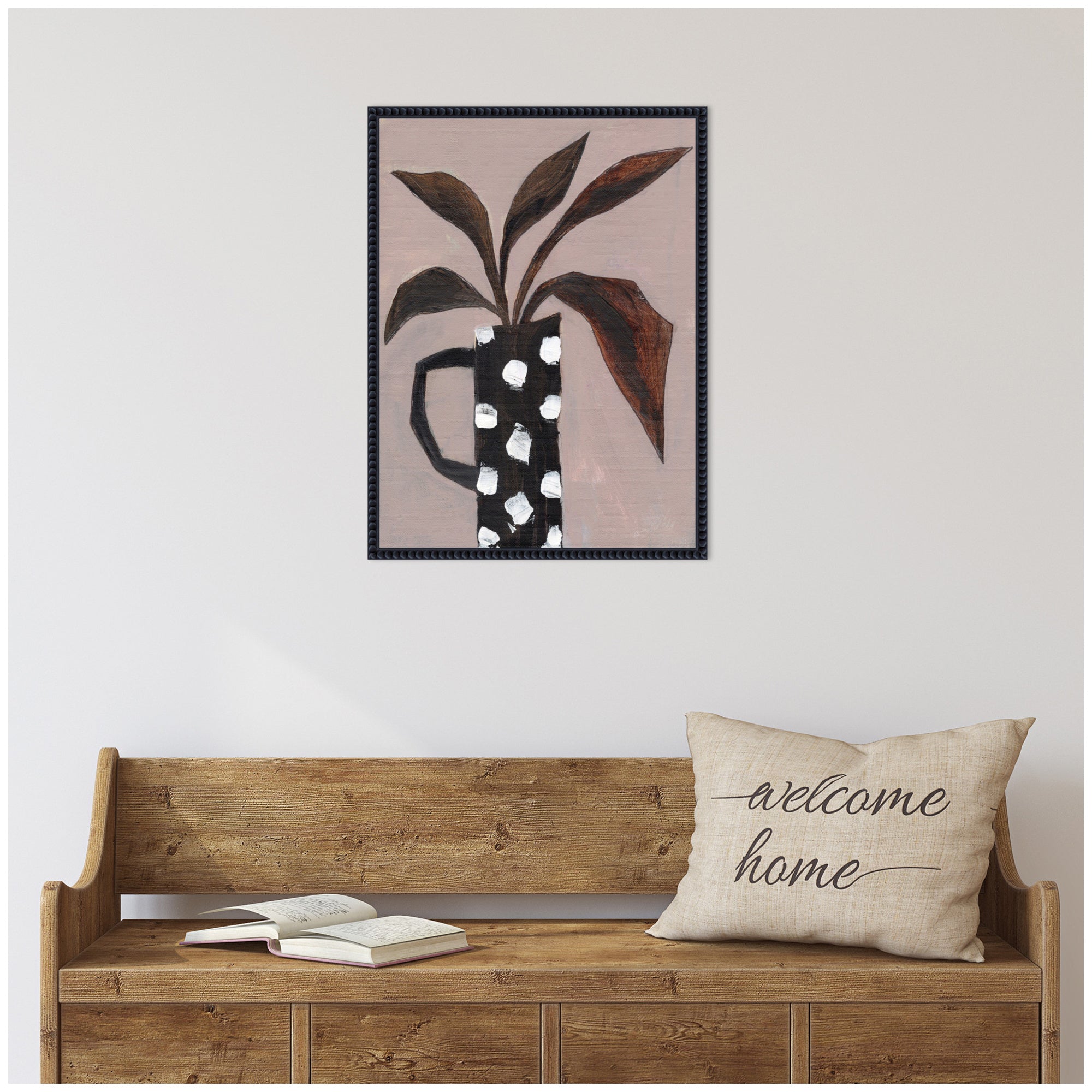 Sylvie Beaded Spotlight on Nature Framed Canvas by Nikita Jariwala