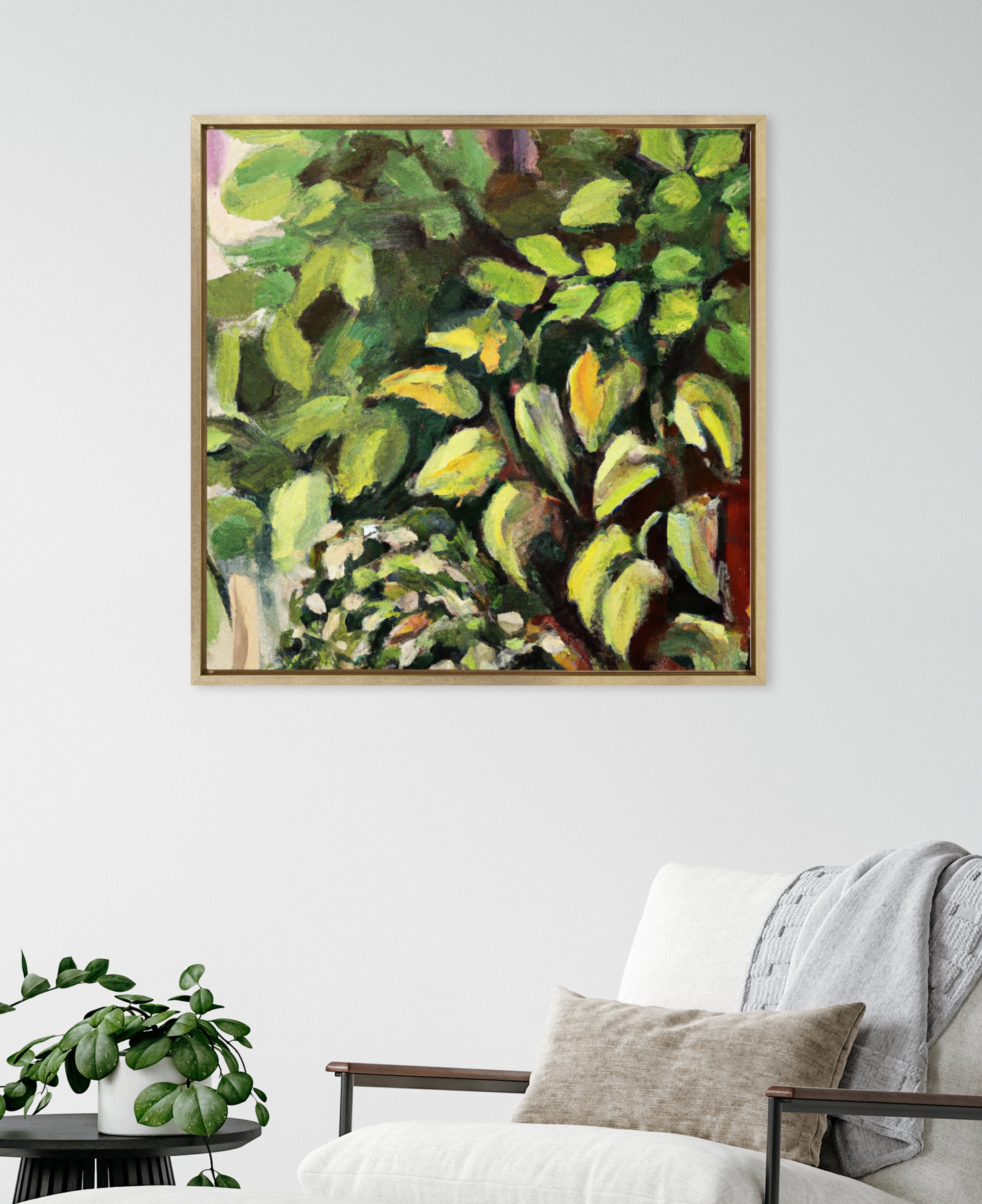 Sylvie Blank Framed Canvas 30x30