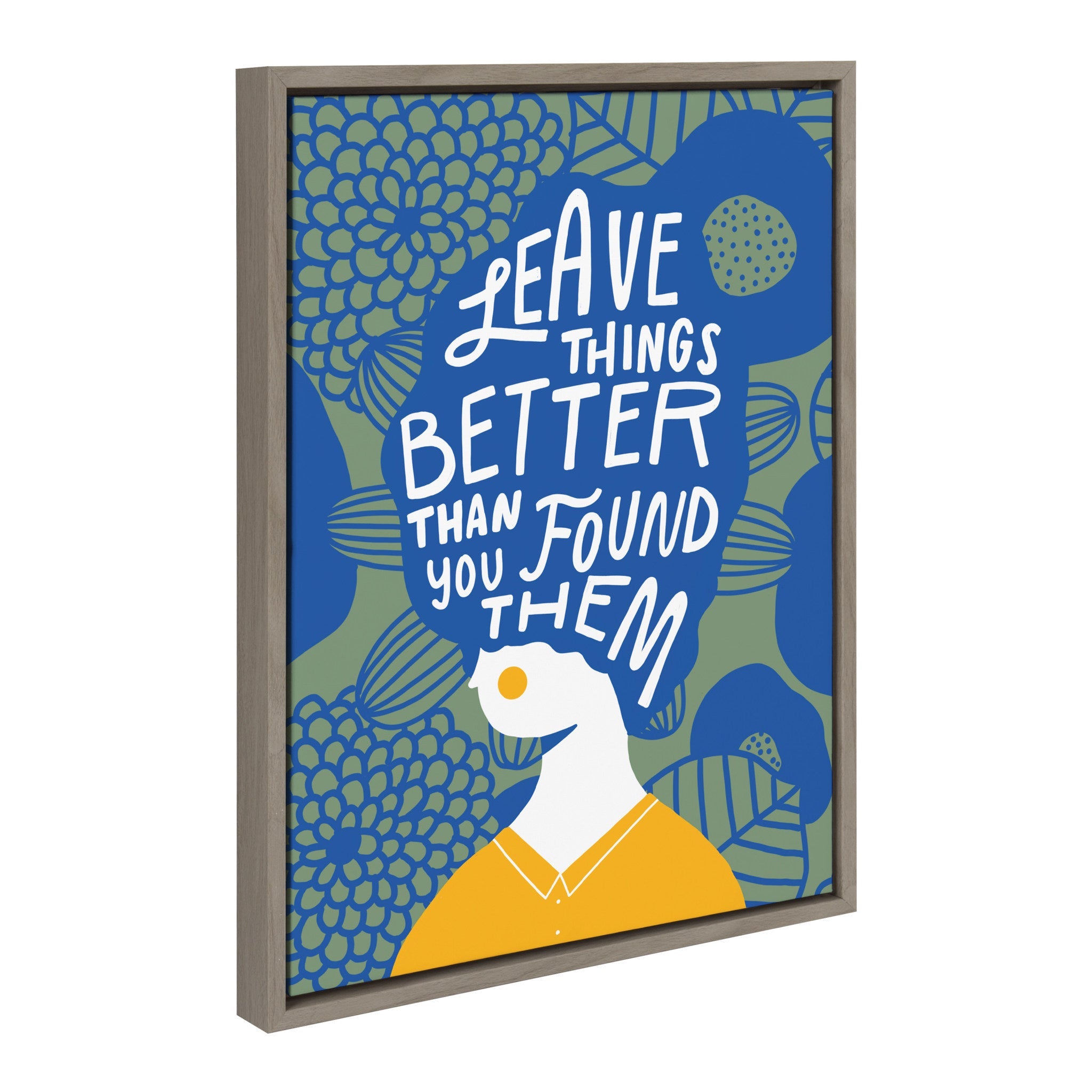 Sylvie Better Framed Canvas by Keely Reyes by kateandlaurel - product image 2 for Resin Society
