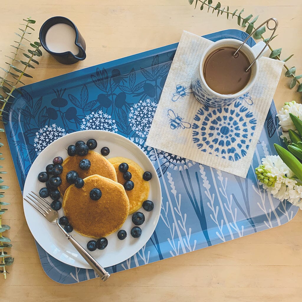 Bloom in Blue Tray by sweetgum home, LLC - product image 2 for Resin Society