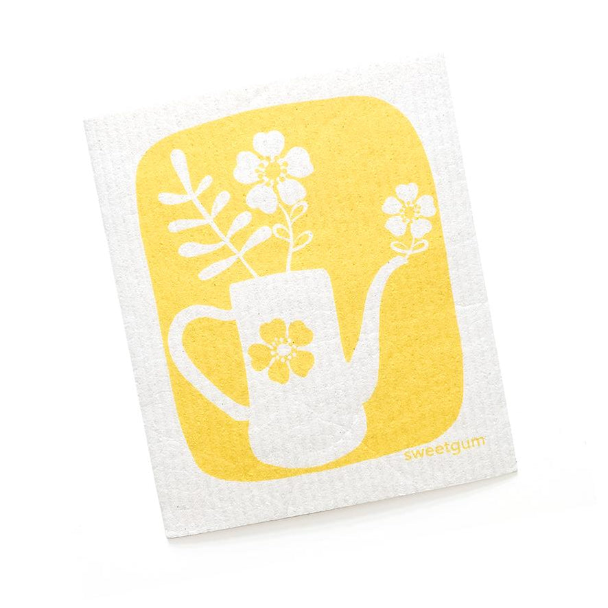 Bloom Tea Towel + 2 Swedish Dishcloths Bundle