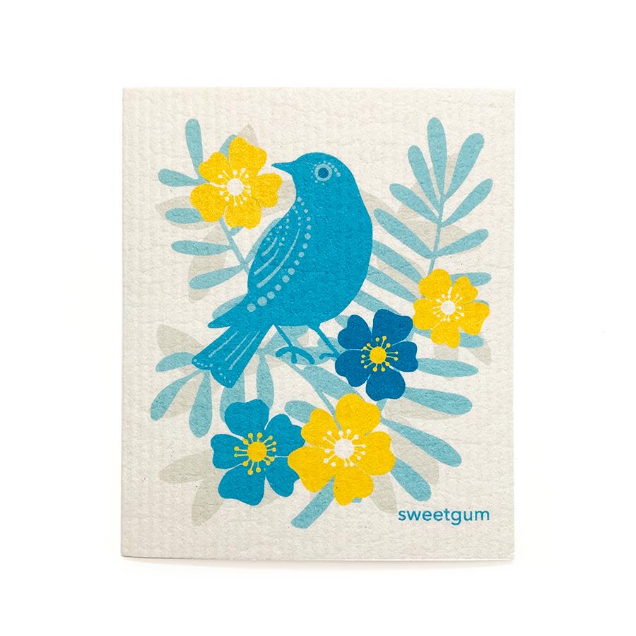 Blue Bird Swedish Dishcloth by sweetgum home, LLC - main product image for Resin Society