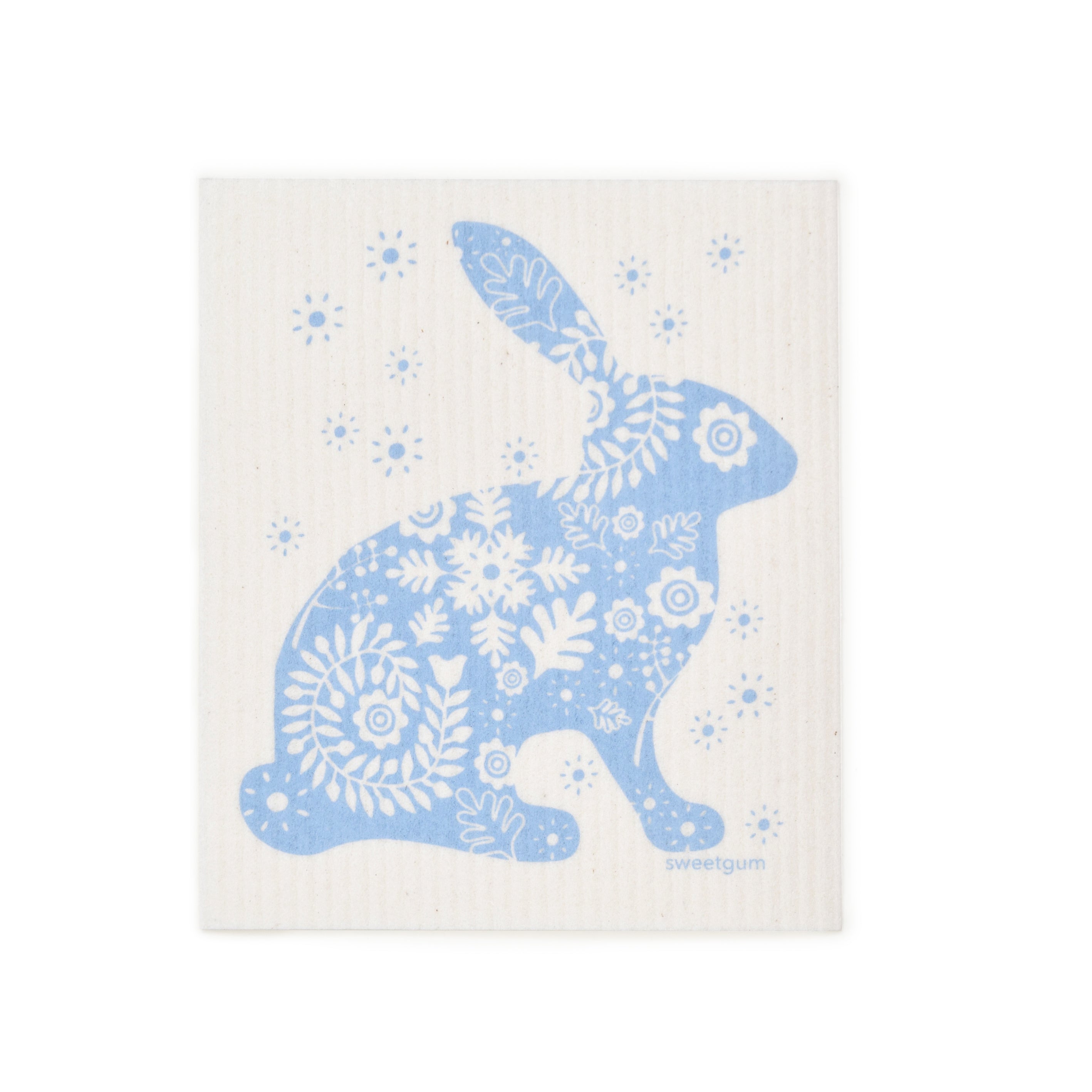 Blue Bunny Swedish Dishcloth by sweetgum home, LLC - main product image for Resin Society