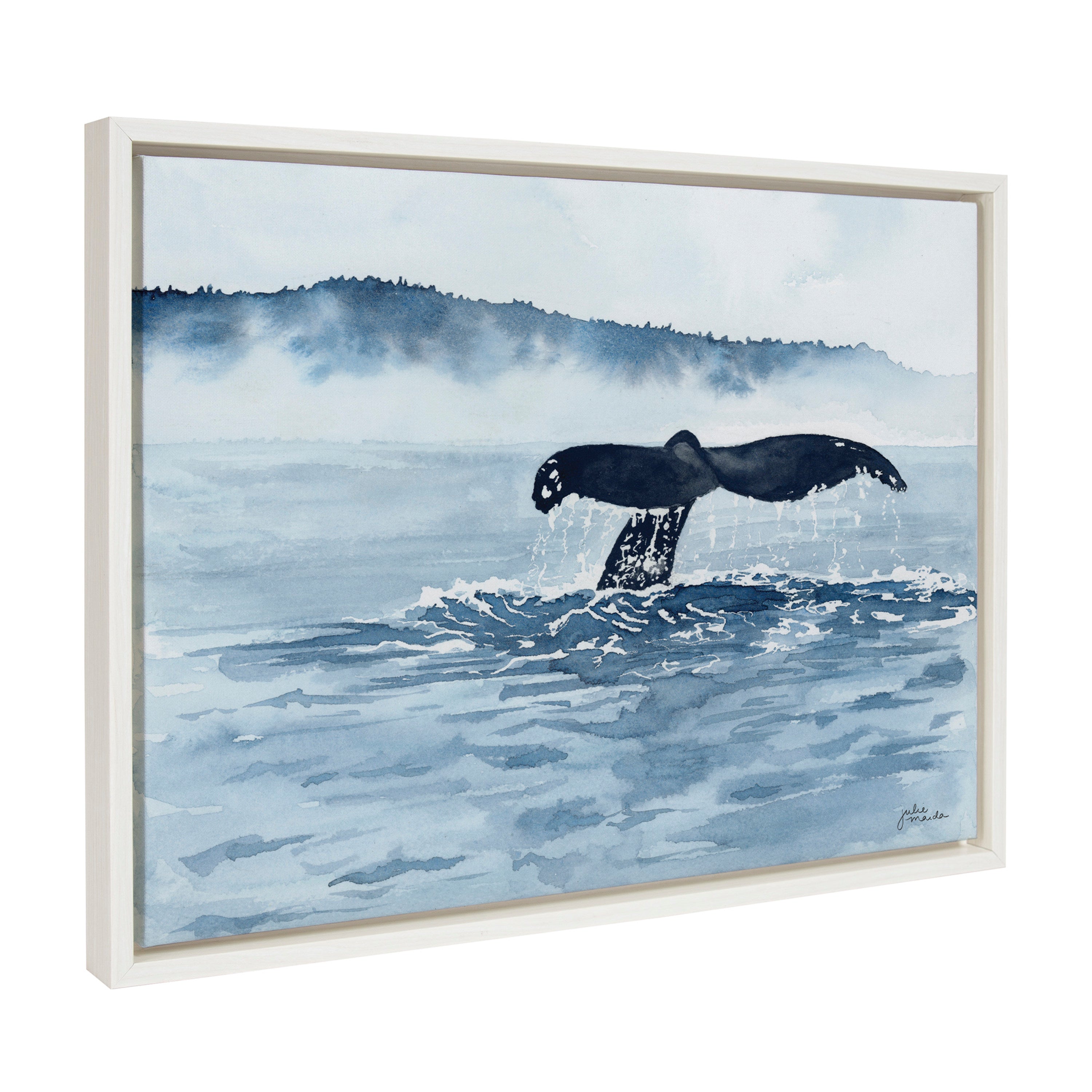 Sylvie Whale Watching Framed Canvas by kateandlaurel - product image 7 for Resin Society