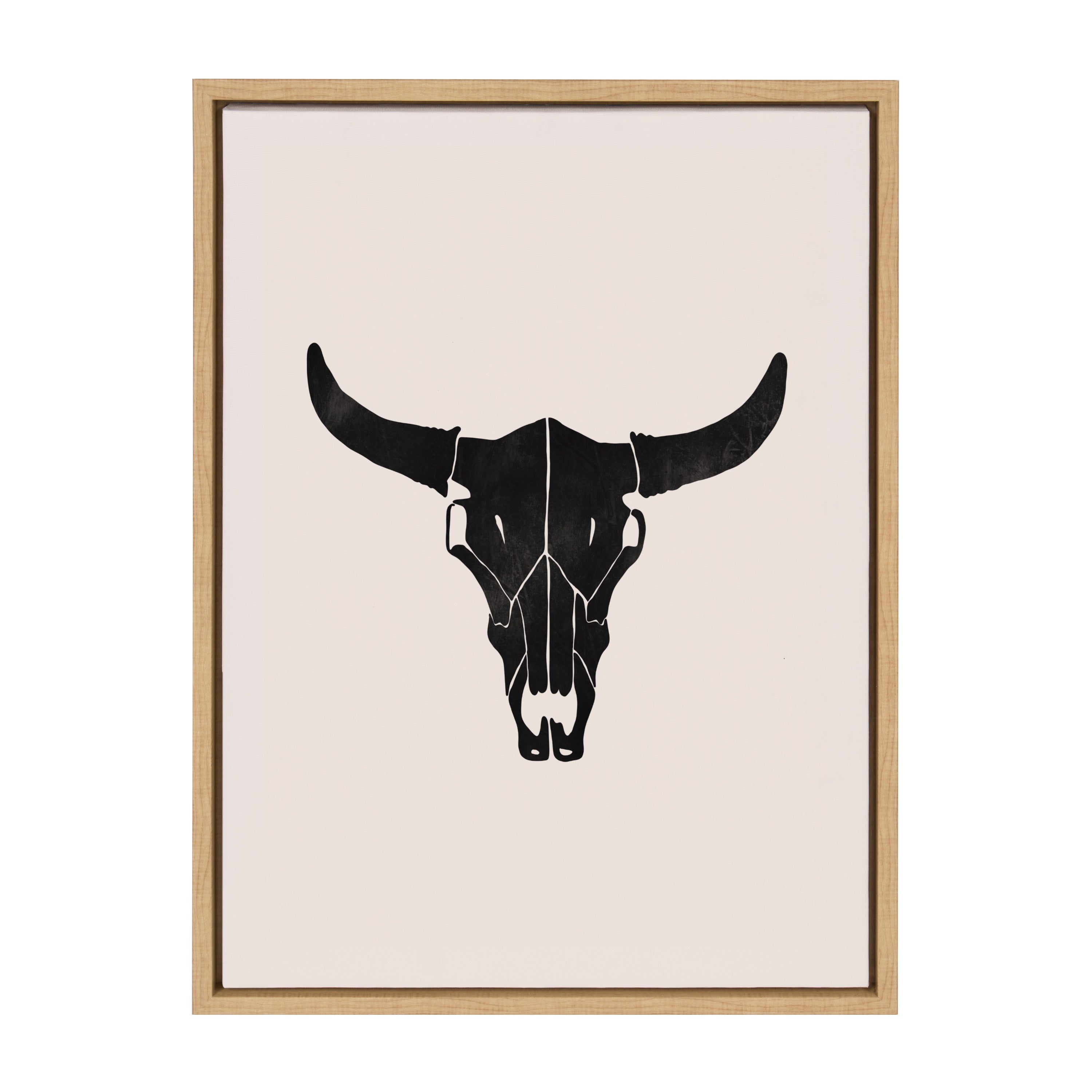 Sylvie Western Skull Framed Canvas by Honey Island Studio