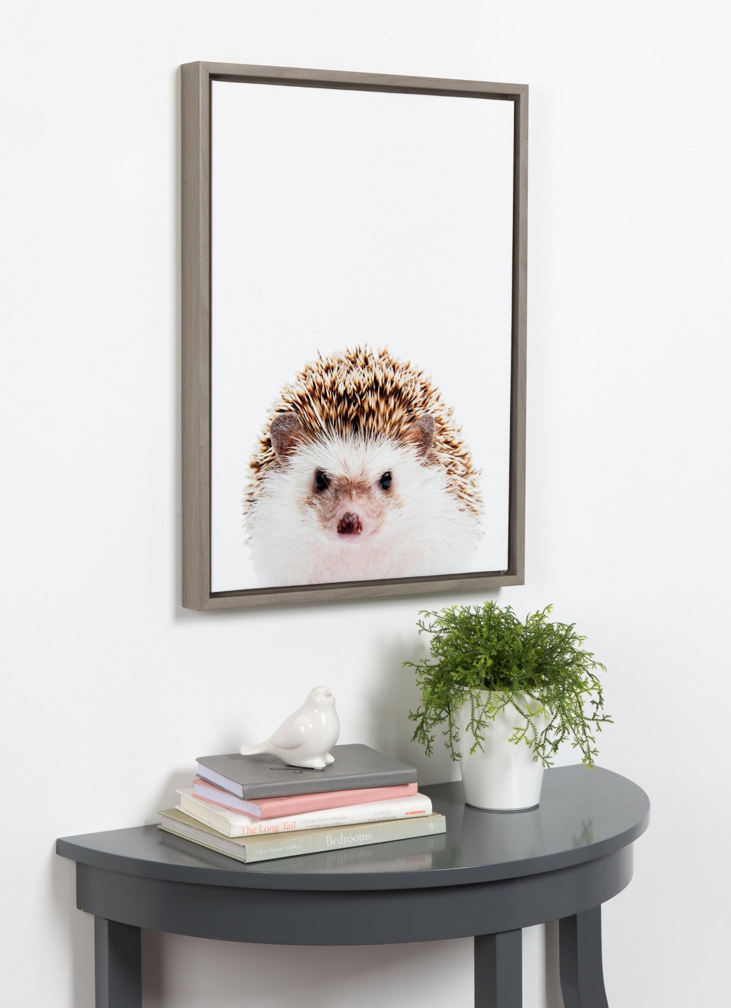 Sylvie Hedgehog Framed Canvas by Amy Peterson by kateandlaurel - product image 5 for Resin Society