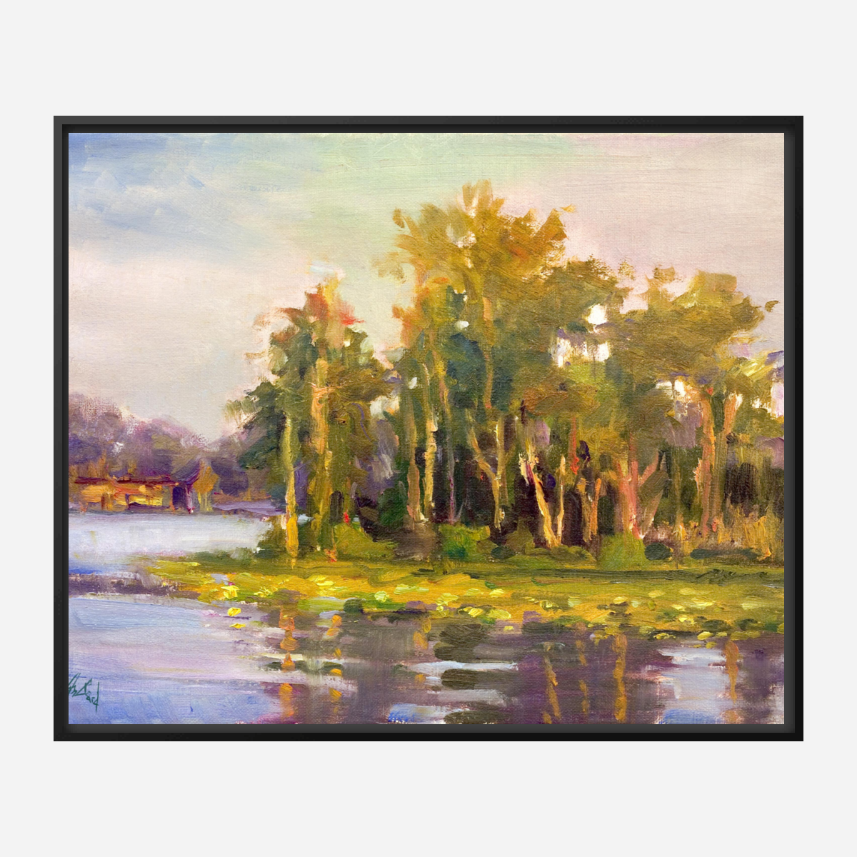Bright Island Artist Enhanced Canvas Print by John Beard Collection - product image 5 for Resin Society
