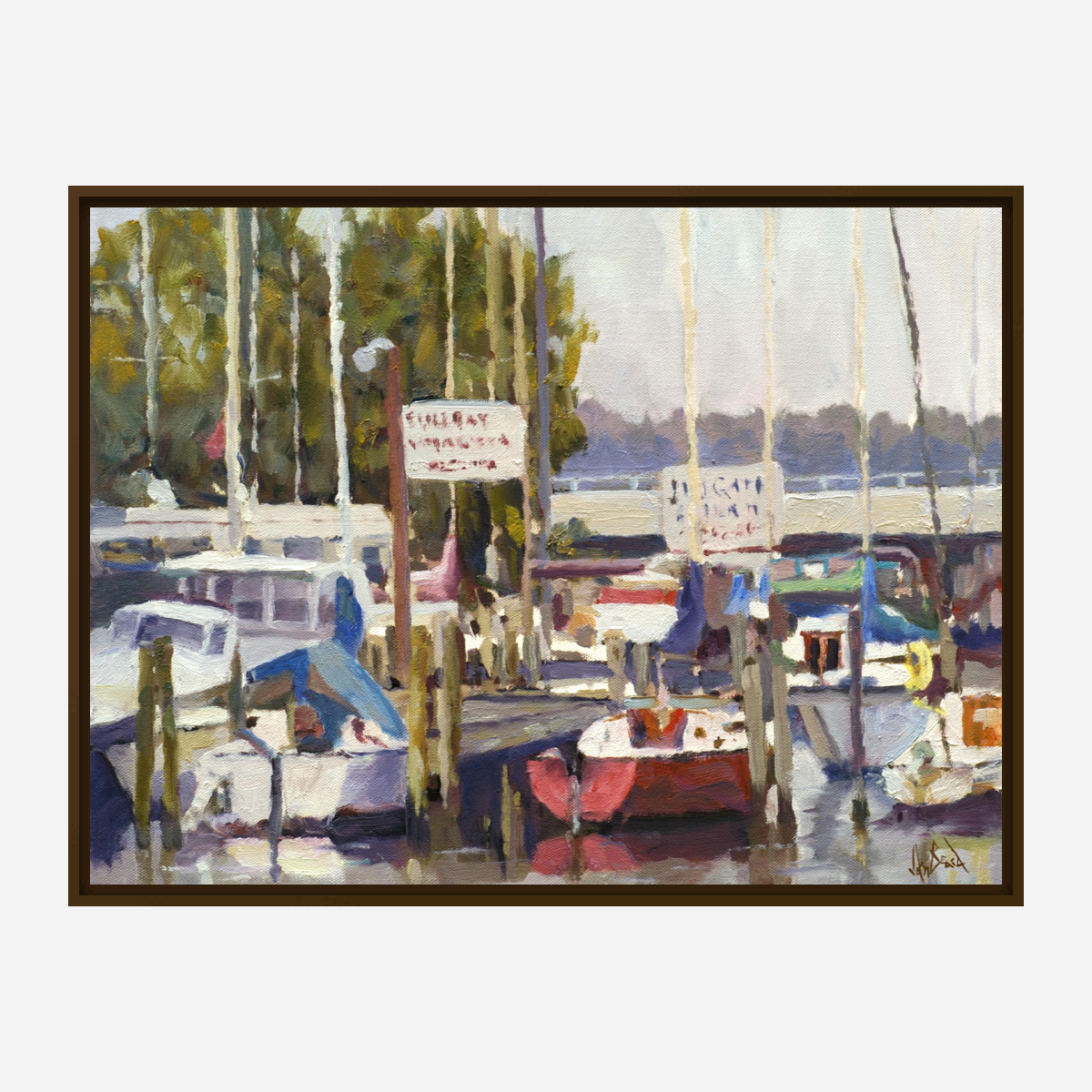 Bull Bay Pier Artist Enhanced Canvas Print by John Beard Collection - product image 7 for Resin Society