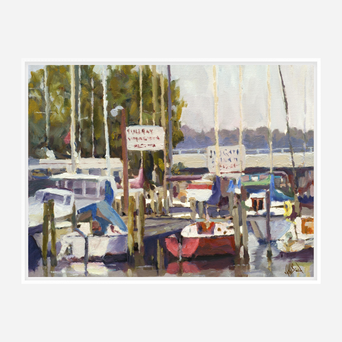 Bull Bay Pier Artist Enhanced Canvas Print by John Beard Collection - product image 6 for Resin Society