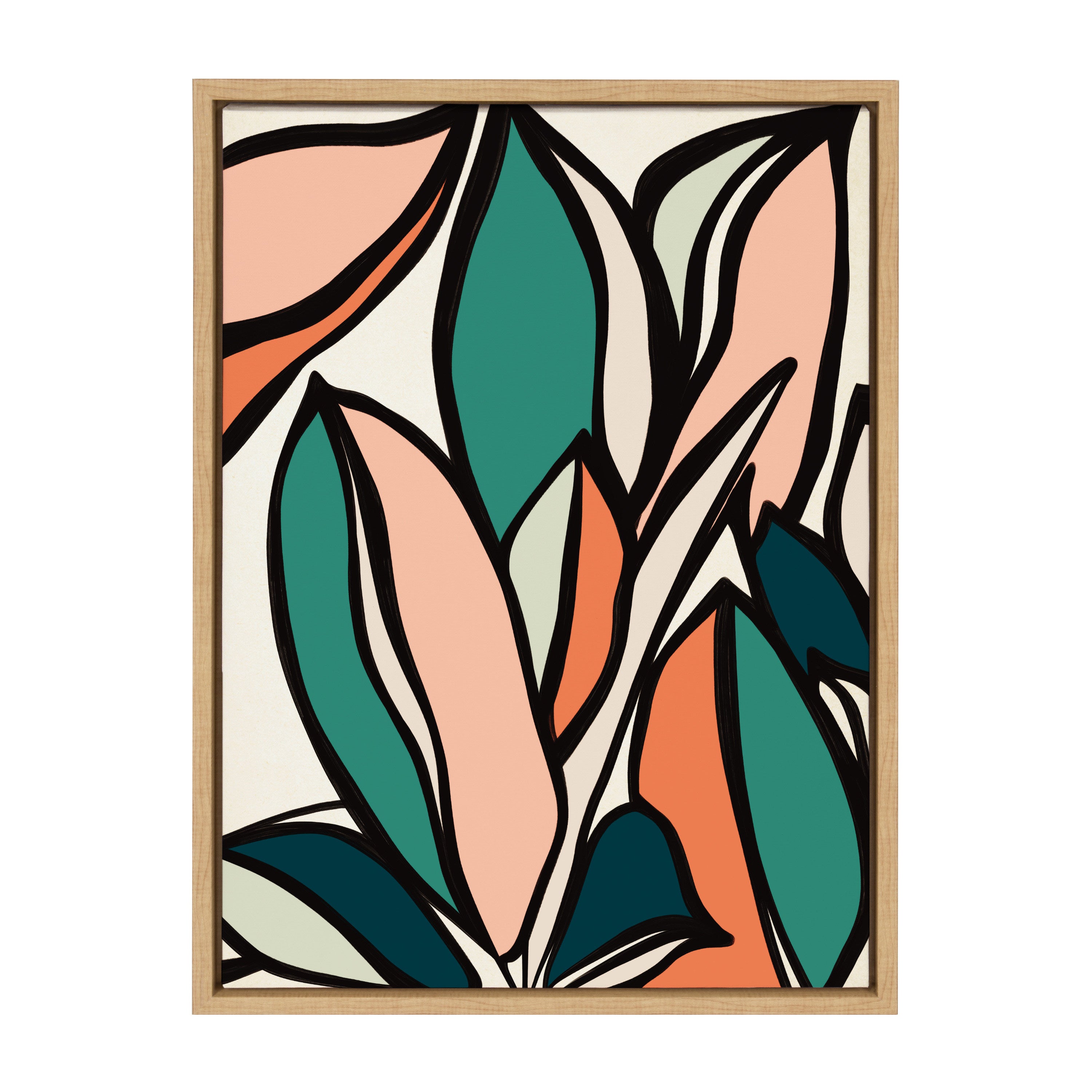 Sylvie Fanciful Ficus 2 Framed Canvas by Alicia Bock