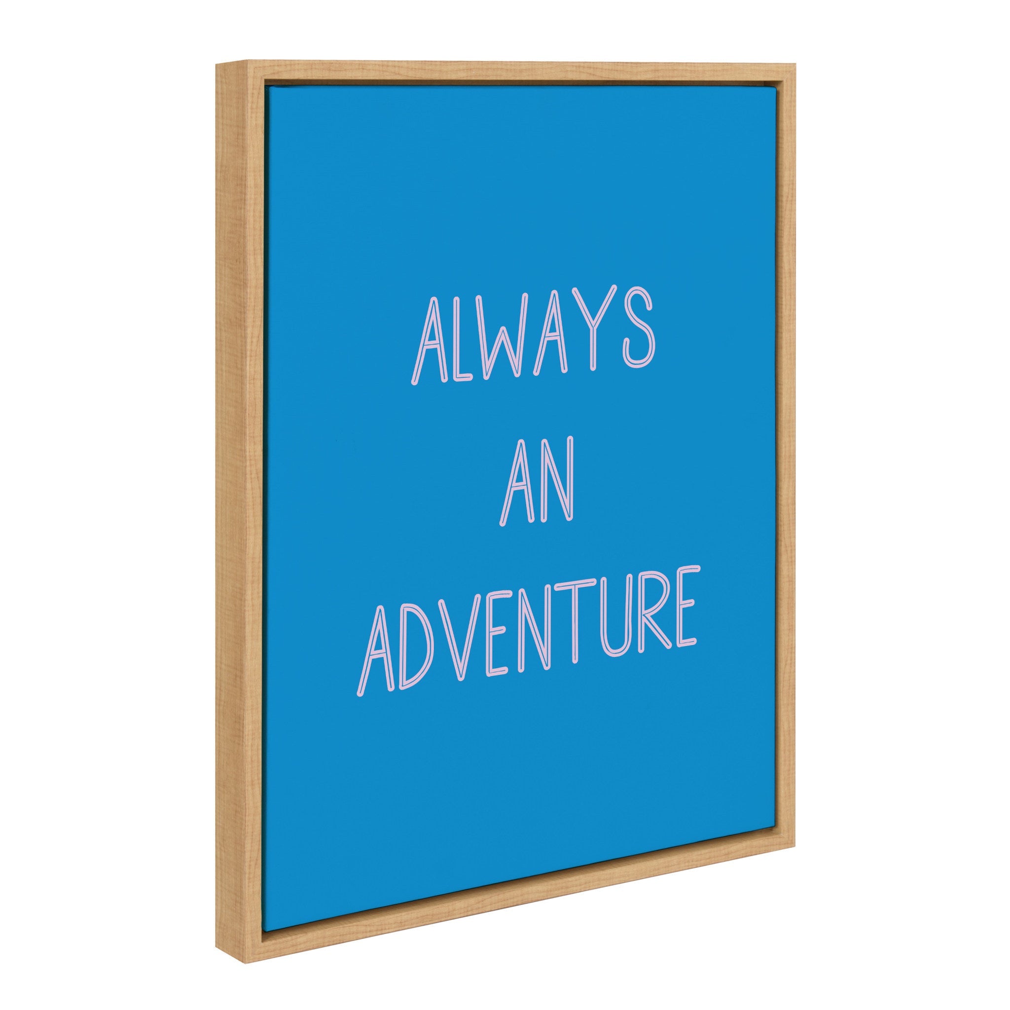 Sylvie Always an Adventure Framed Canvas by kateandlaurel - product image 2 for Resin Society