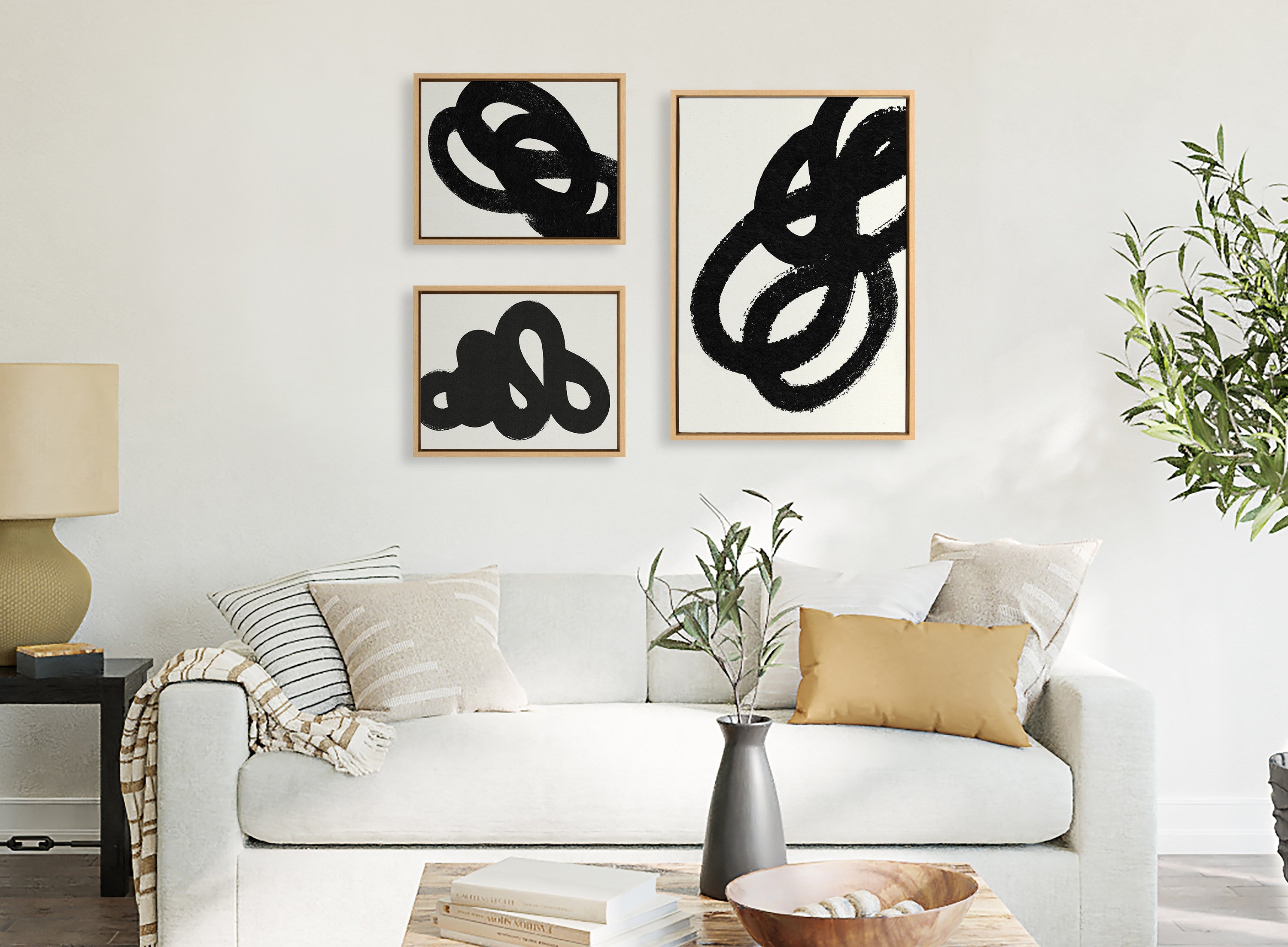 Sylvie Black Path, Follow the Path and This Way Framed Canvas by kateandlaurel - product image 10 for Resin Society