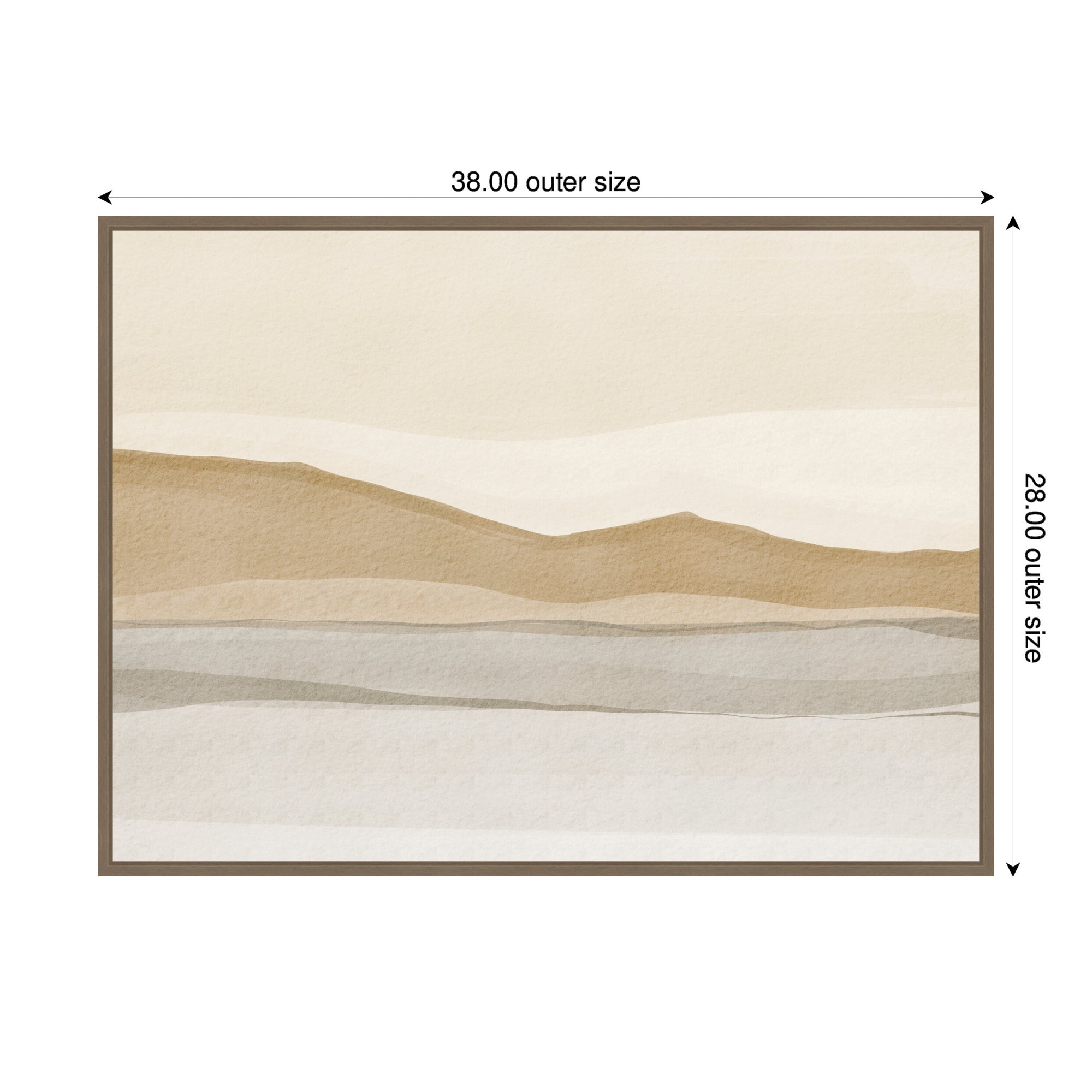Muted Motion by Nikita Jariwala Framed Canvas Wall Art Print