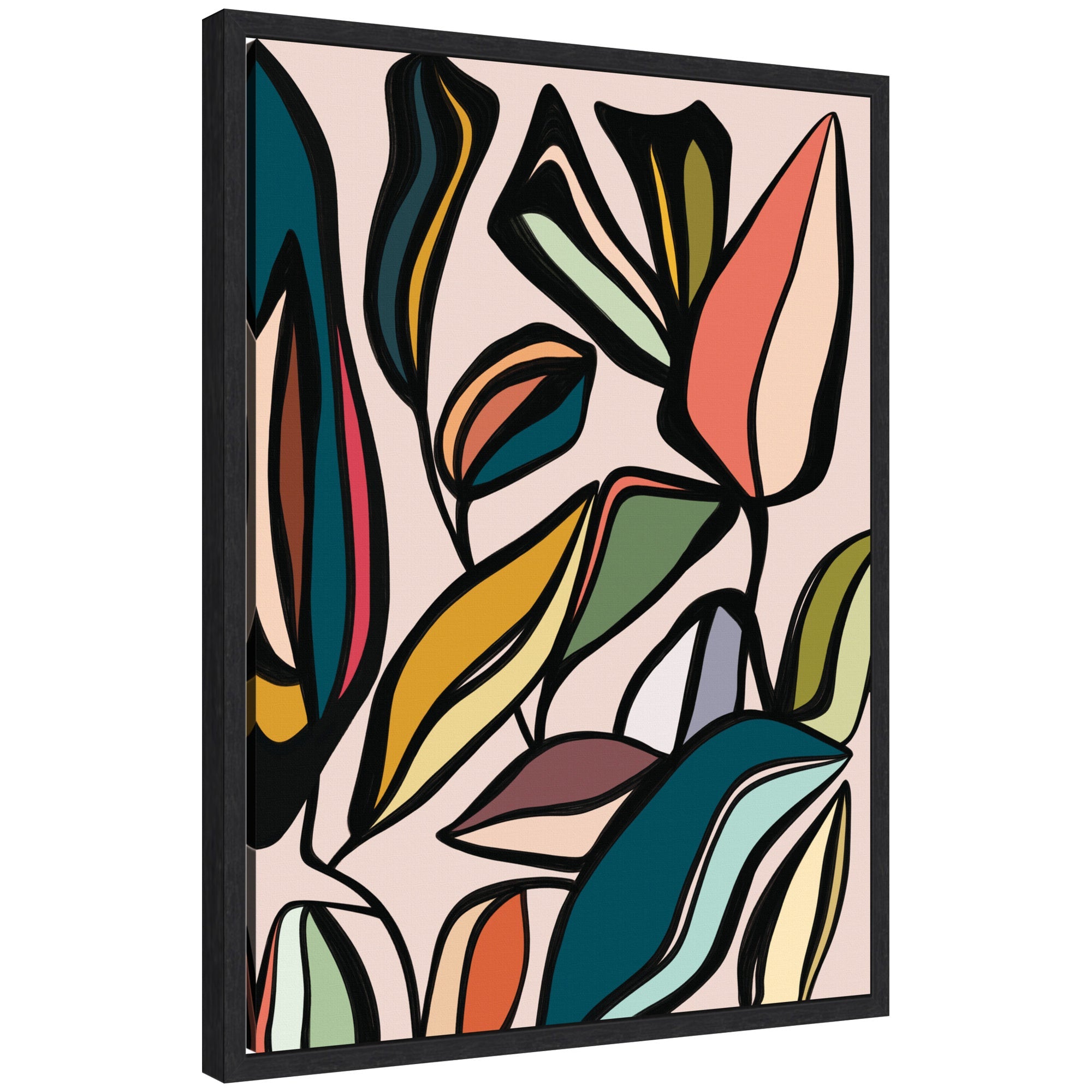Fanciful Ficus Expansion by Alicia Bock Framed Canvas Wall Art Print