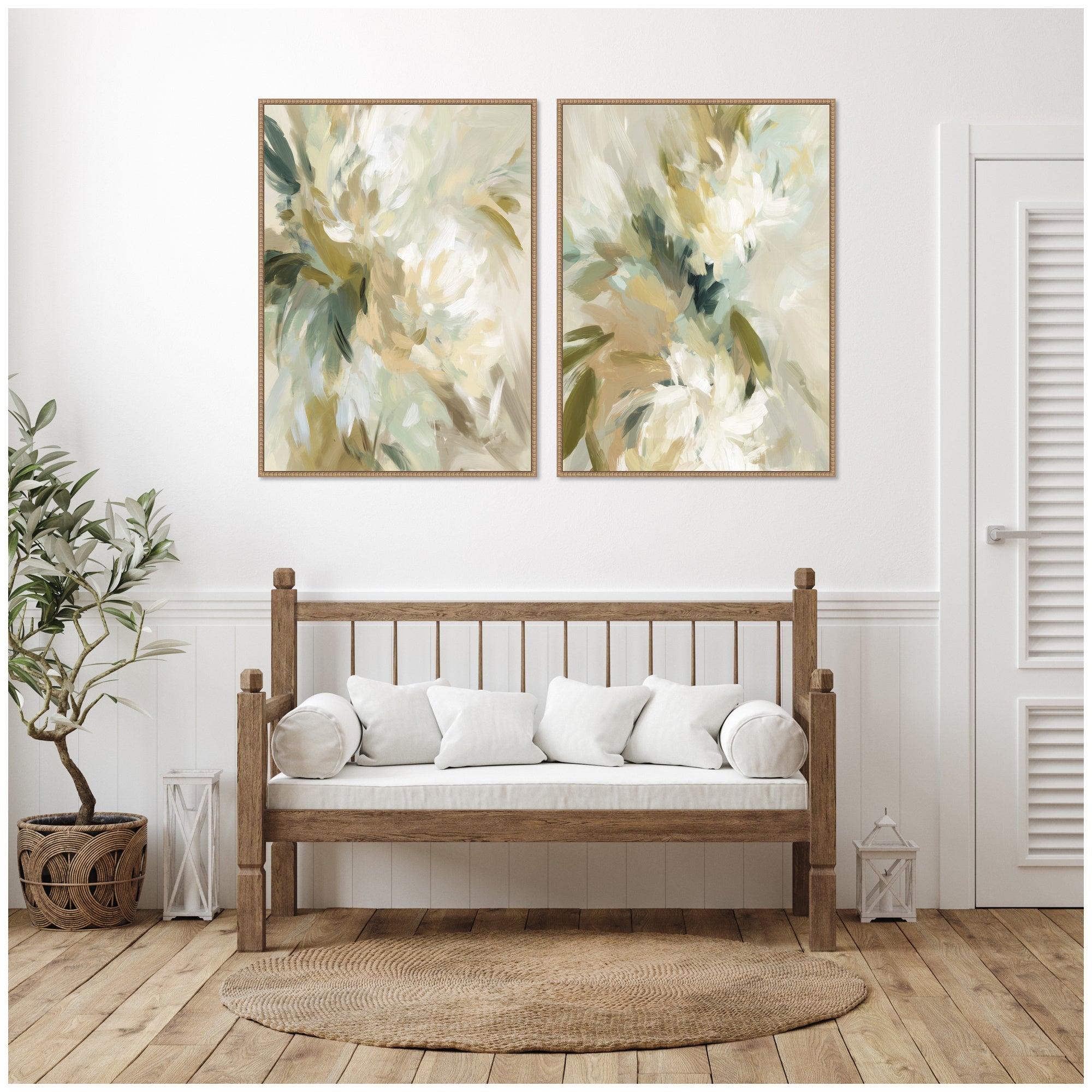 Garden No.
1 & No.
2 2 Piece Framed Canvas Wall Art Set by Amy Lighthall