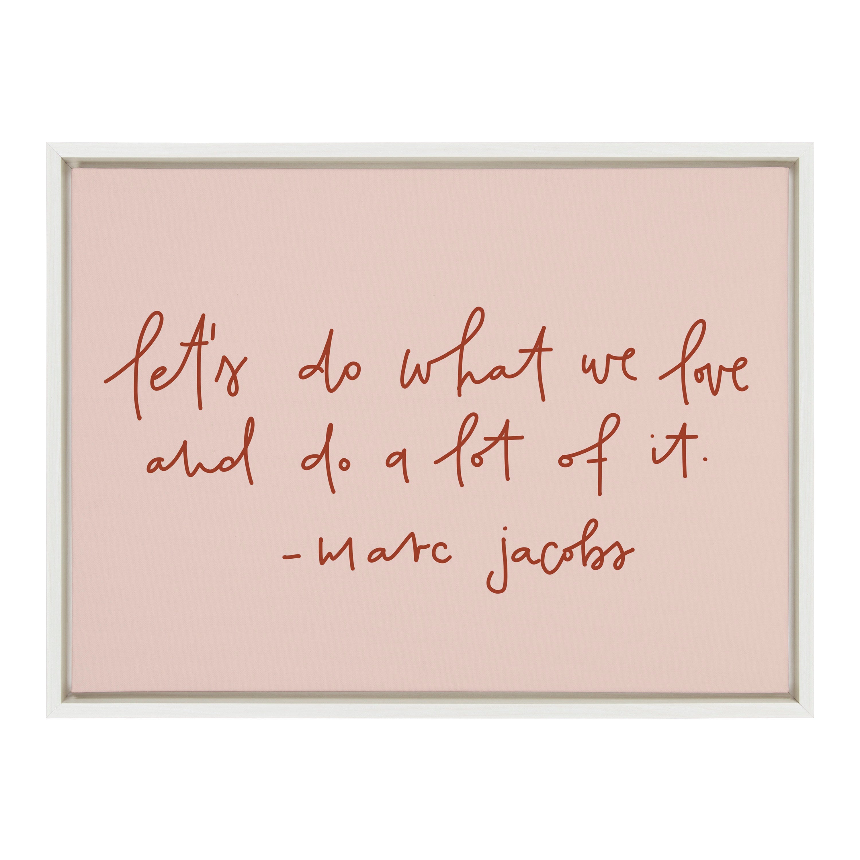 Sylvie Do What We Love Framed Canvas by kateandlaurel - product image 15 for Resin Society