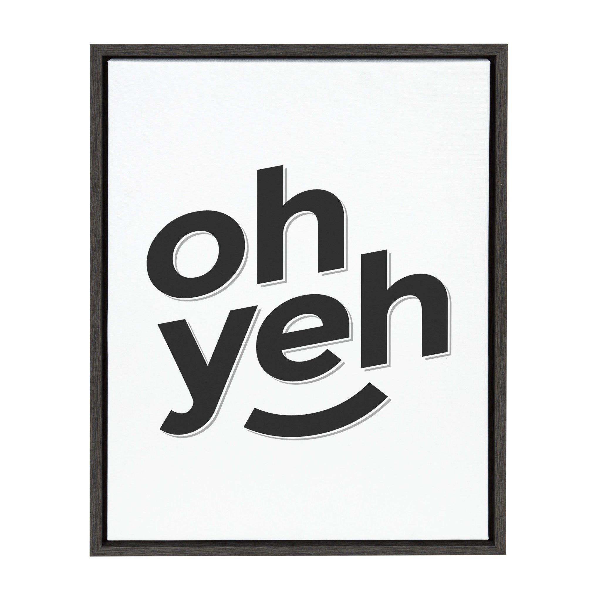 Sylvie Oh Yeh Framed Canvas By Rocket Jack by kateandlaurel - main product image for Resin Society