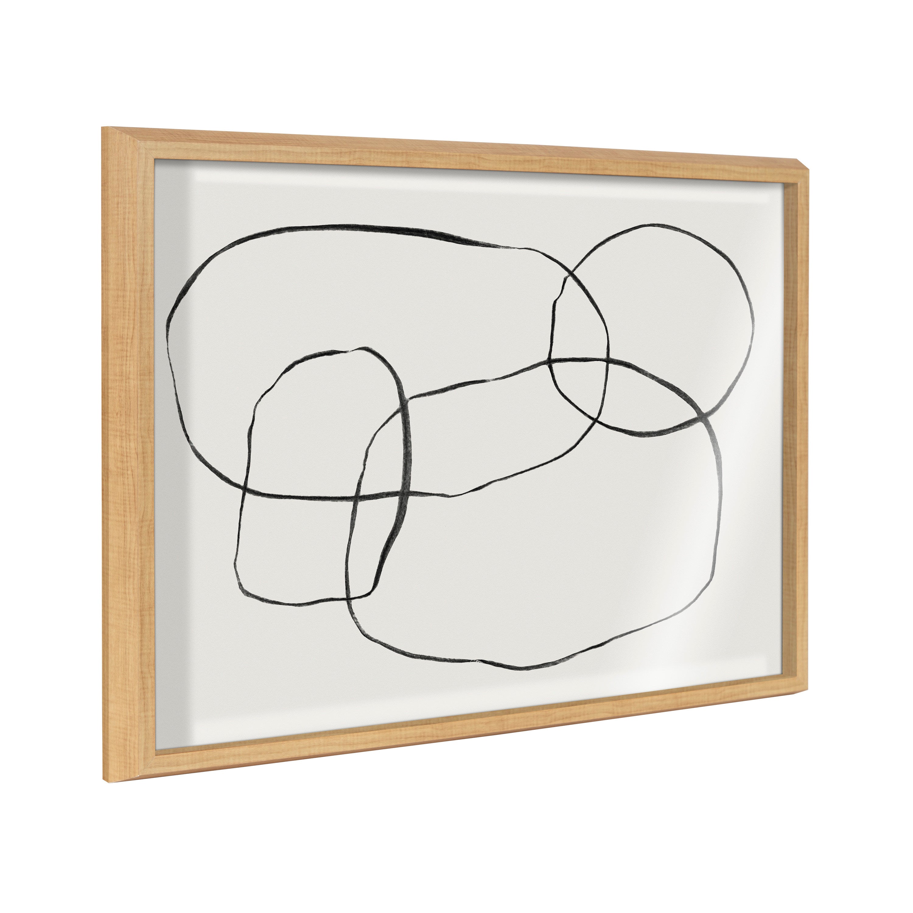 Blake 871 Modern Circles Framed Printed Glass by Teju Reval of by kateandlaurel - product image 14 for Resin Society