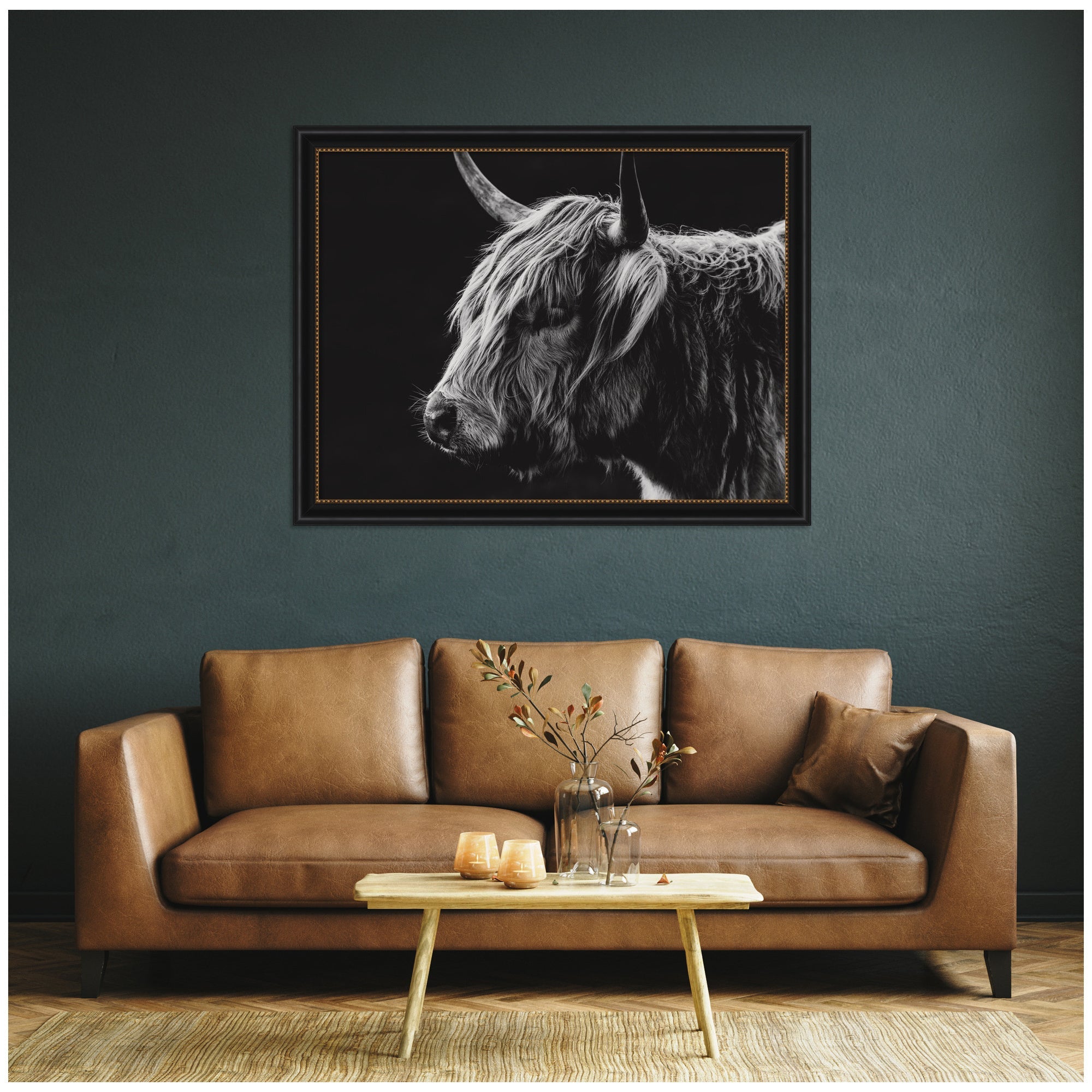Scottish Highland by Crystal Lynn Collins Framed Wall Art Print