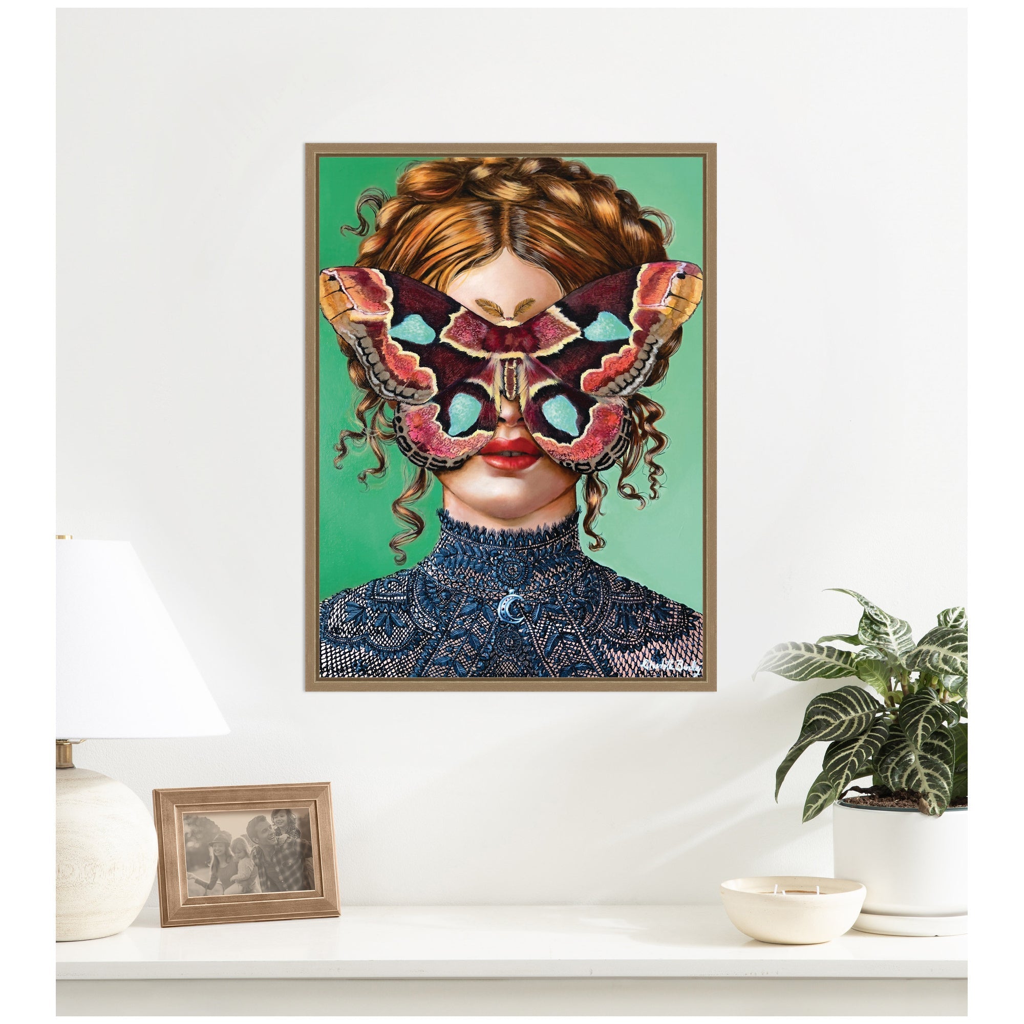 Forest Witch by Charlotte Brindley Framed Canvas Wall Art Print