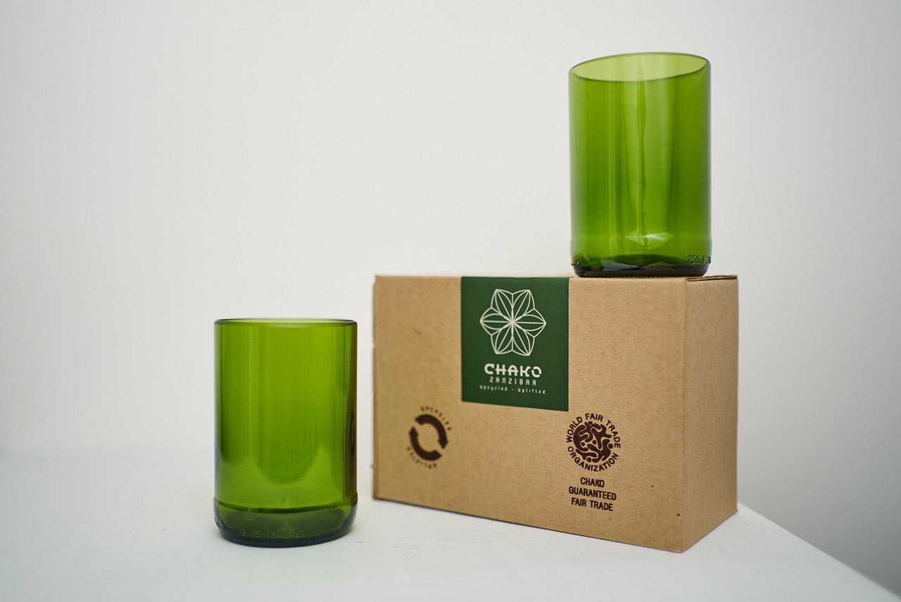 Dafu Drinking Glass - Tall (set of 2) by Mbare Ltd - product image 5 for Resin Society
