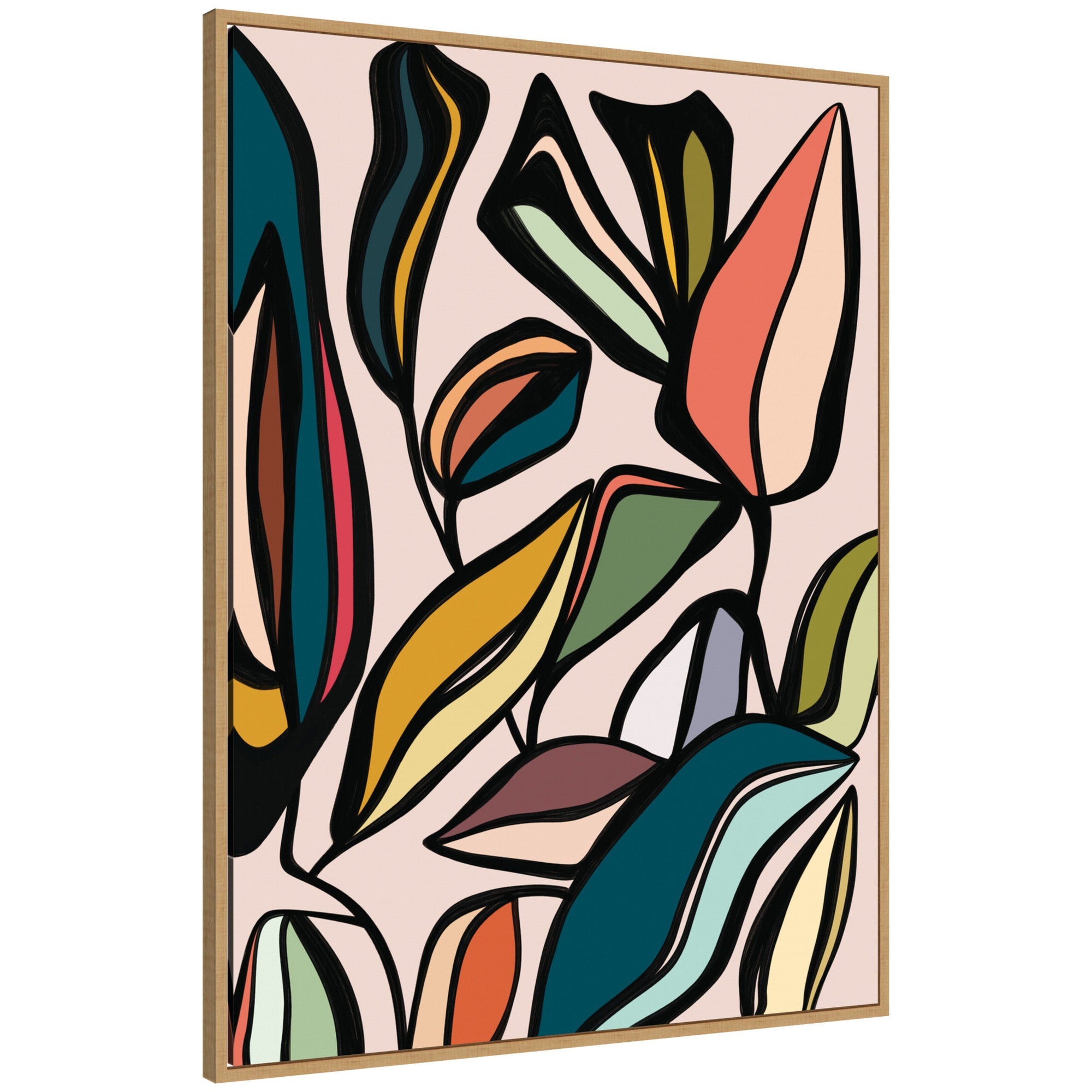 Fanciful Ficus Expansion by Alicia Bock Framed Canvas Wall Art Print