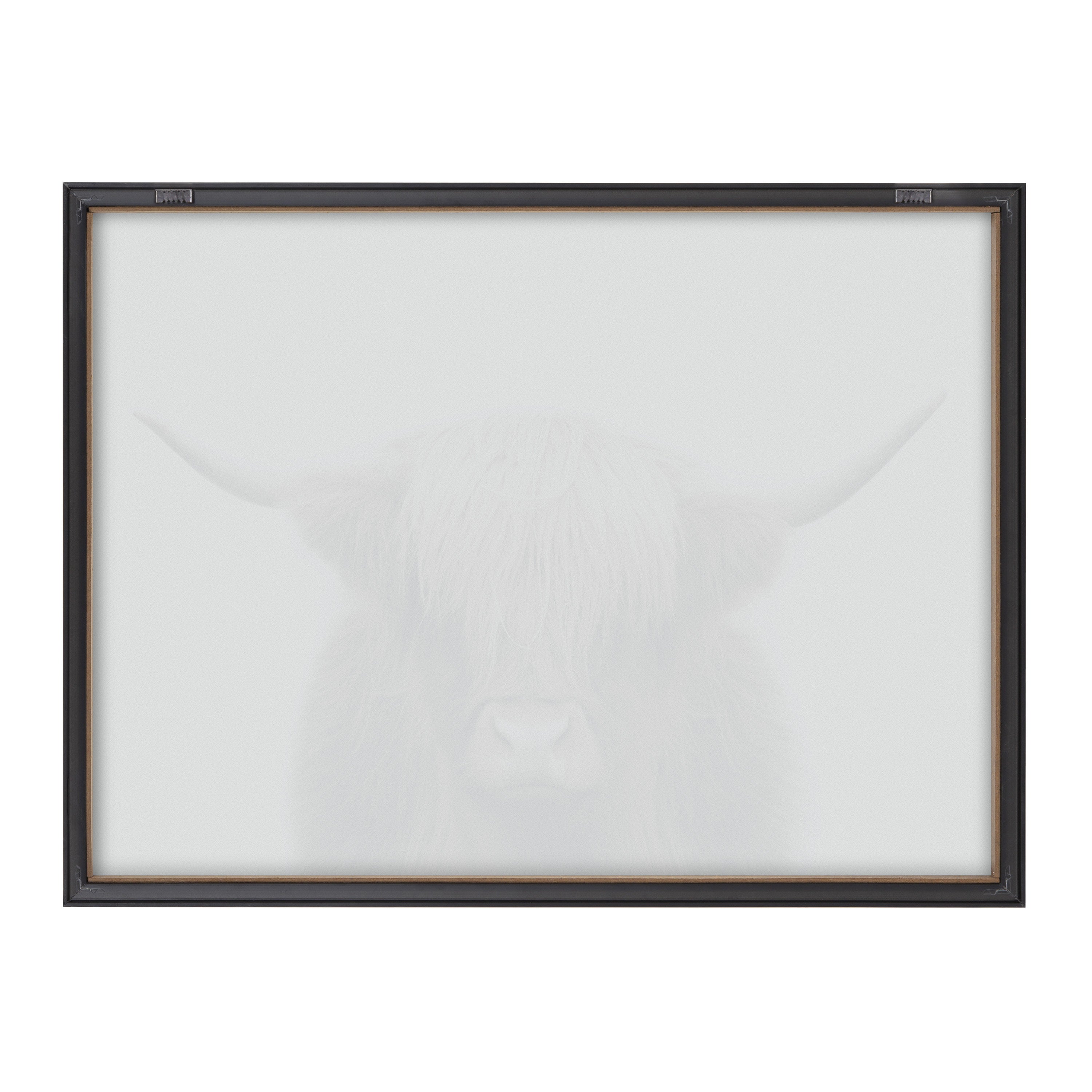 Blake Hey Dude Highland Cow Color Framed Printed Art - 24x32