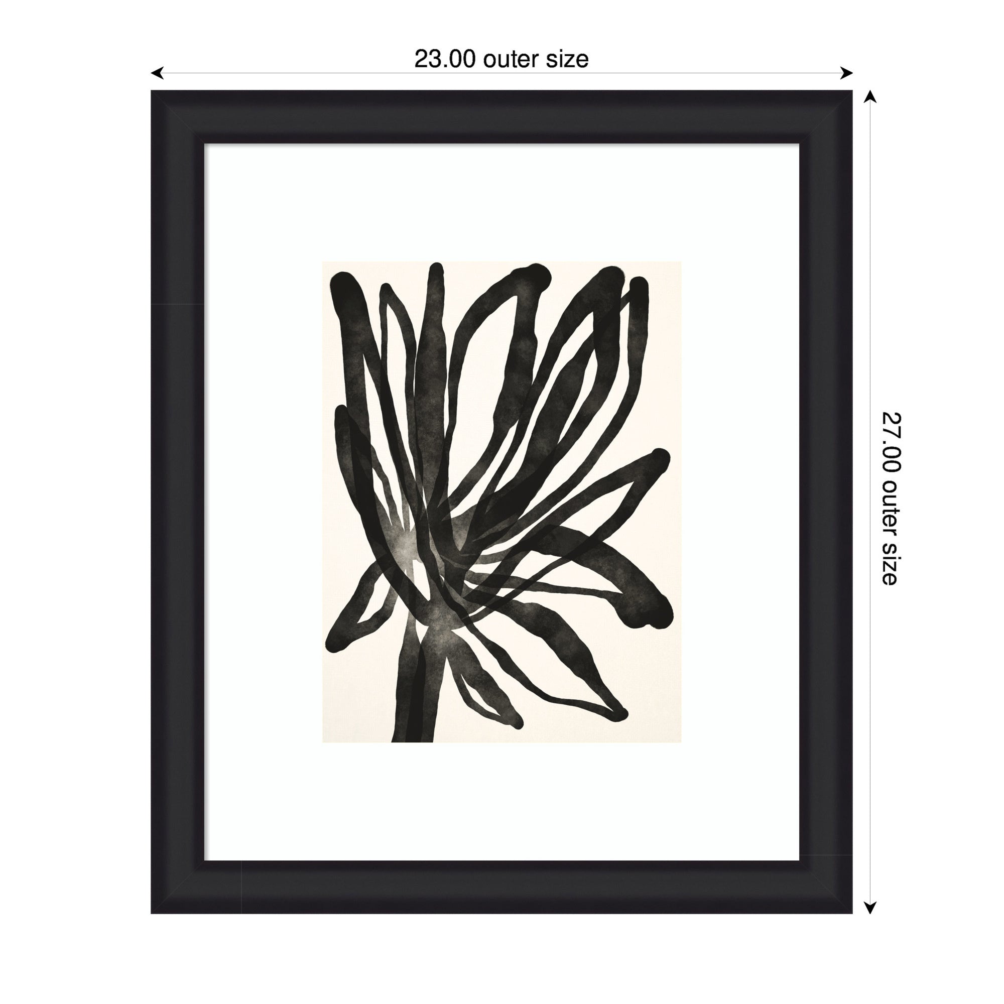 Framed Art Dark Floral by Alicia Bock