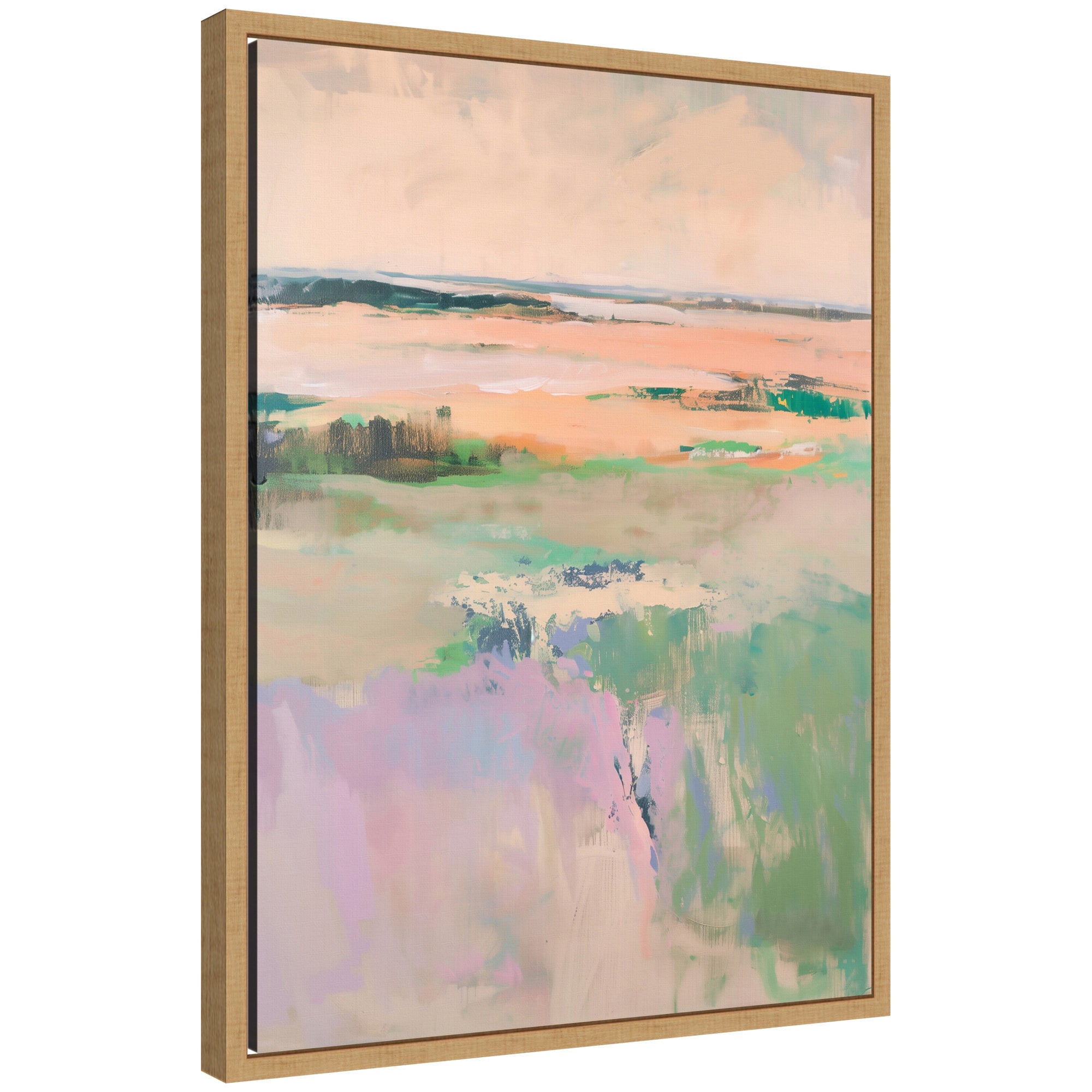 Sylvie Pastel Horizon II Framed Canvas