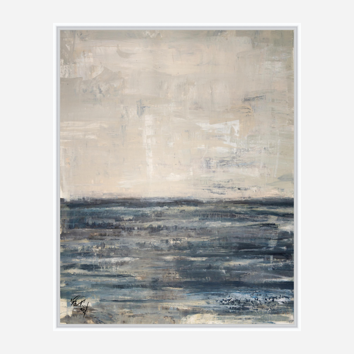 Calm Sea Artist Enhanced Canvas Print by John Beard Collection - product image 6 for Resin Society