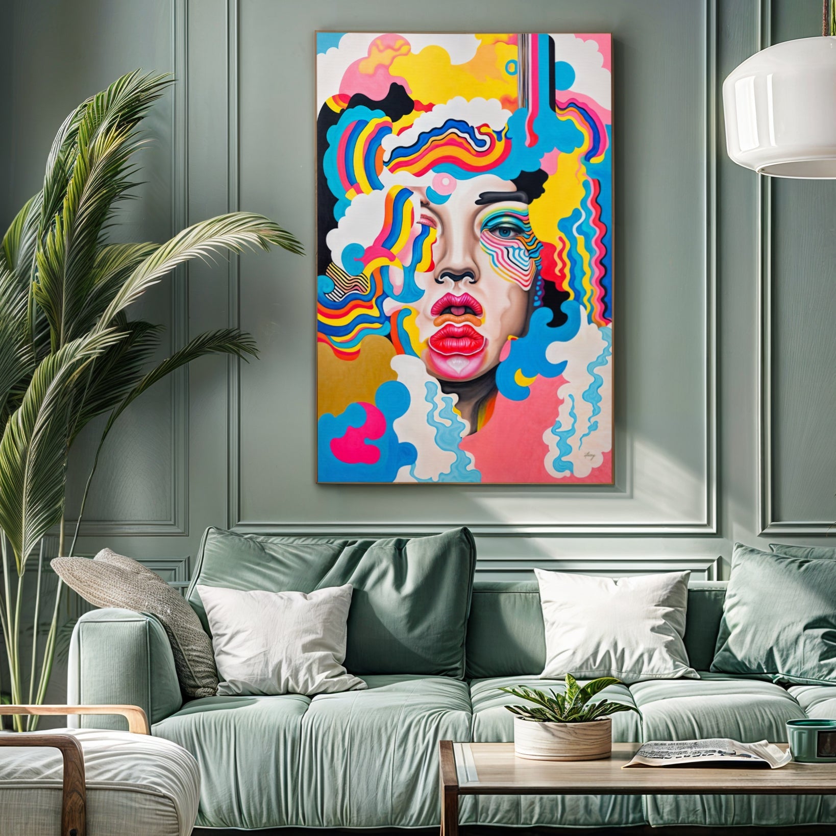Canvas Print: "Candy Face" by Tailored Canvases - product image 4 for Resin Society