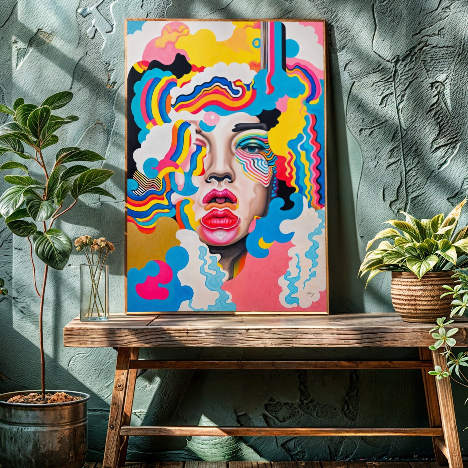 Canvas Print: "Candy Face" by Tailored Canvases - product image 2 for Resin Society