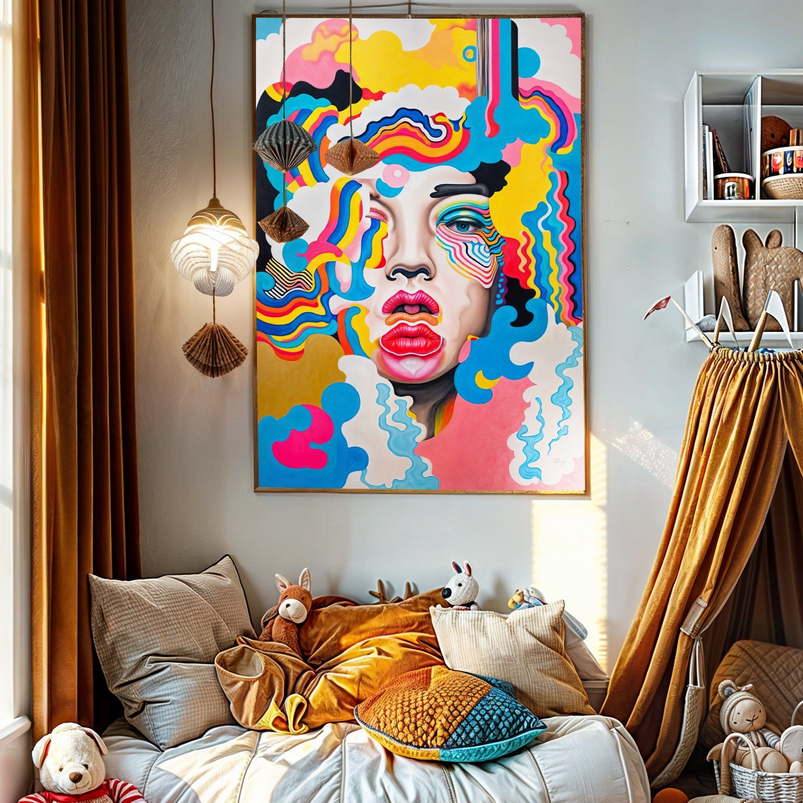 Canvas Print: "Candy Face" by Tailored Canvases - main product image for Resin Society