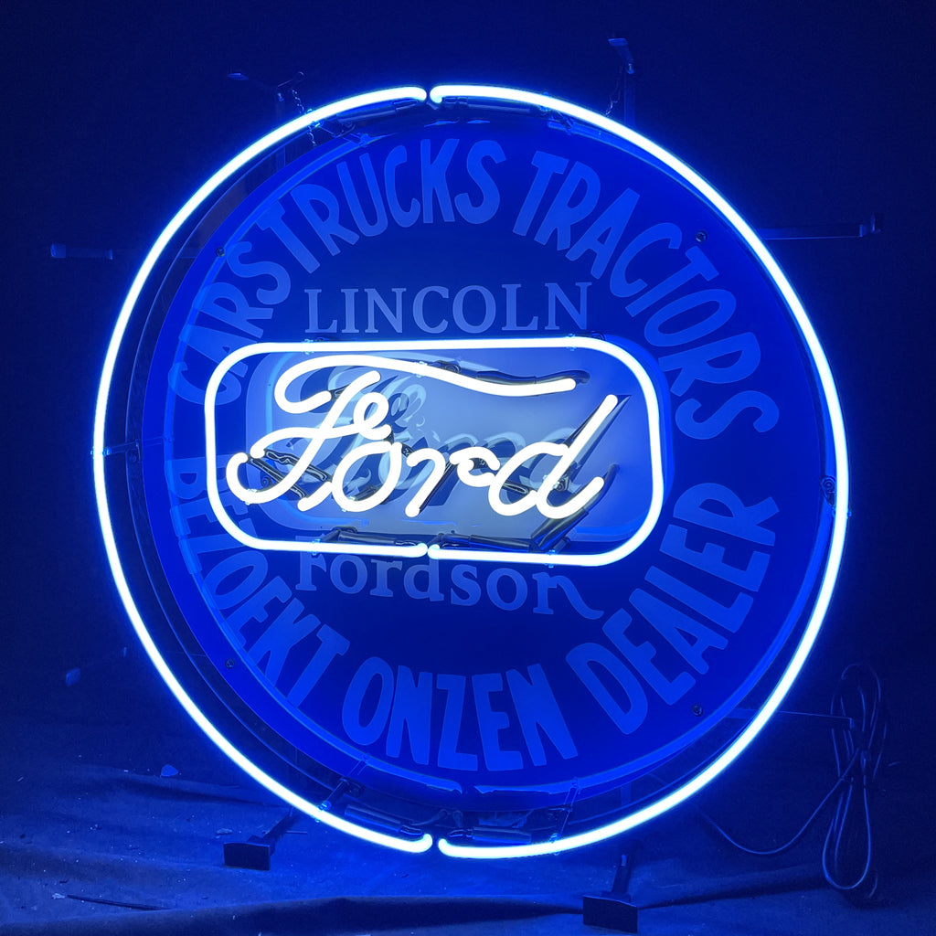Carstucks Tractors Bezoekt Onzen Dealer Lincoln Forddson Ford Neon by Neon Signs Land - main product image for Resin Society