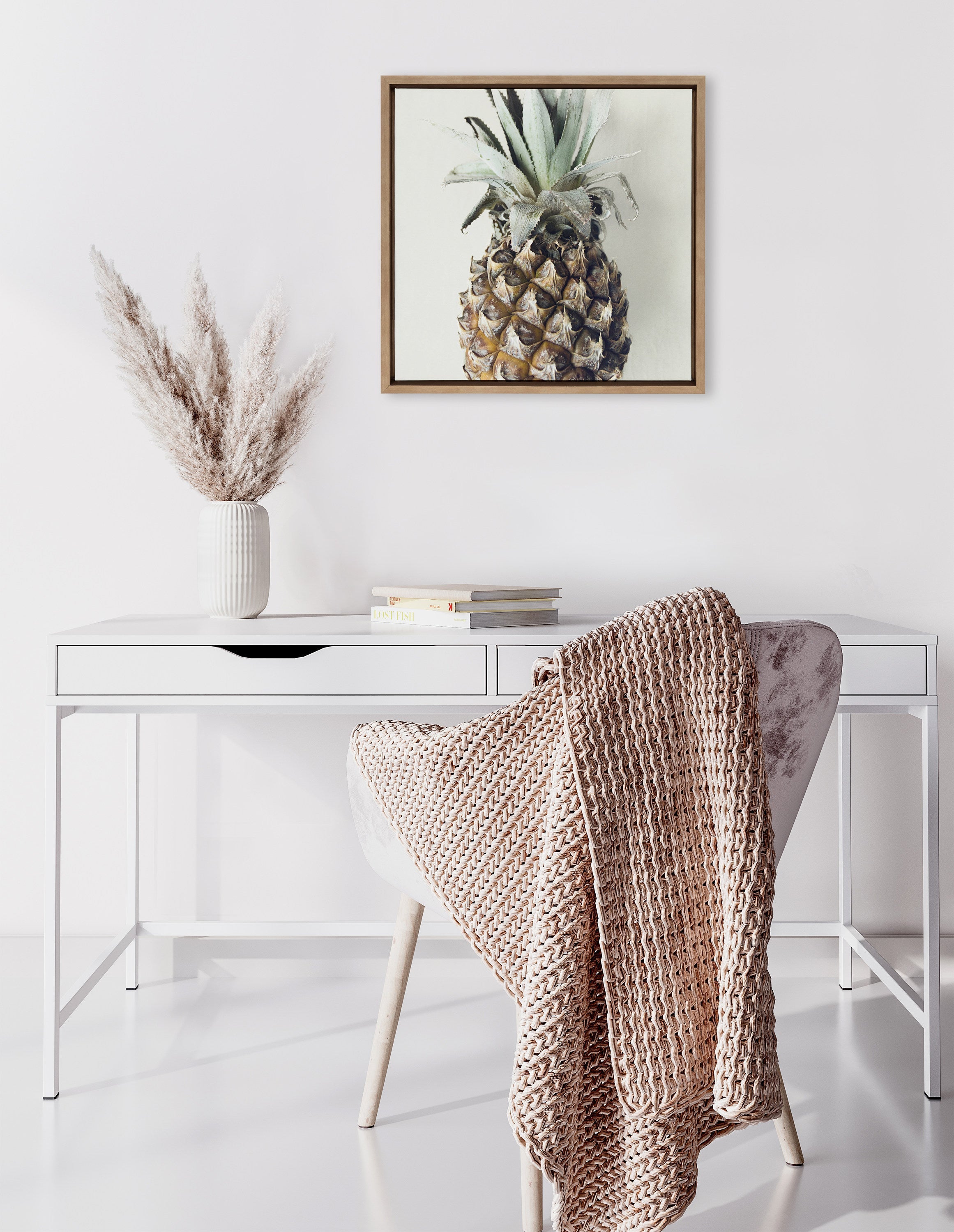 Sylvie Solo Pineapple Framed Canvas by Emiko and Mark Franzen of F2Images