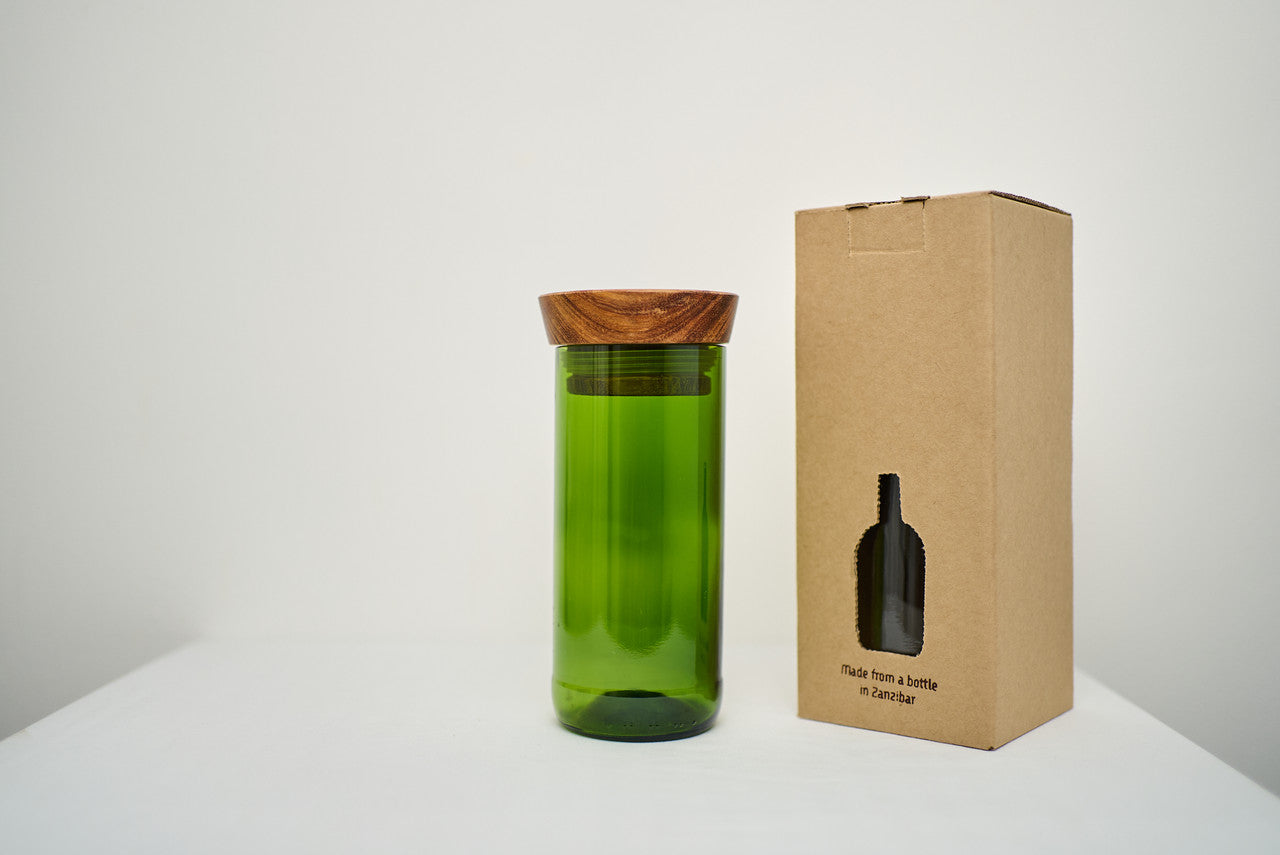 Hiliki Jar - Dark Green - XLarge by Mbare Ltd - product image 4 for Resin Society