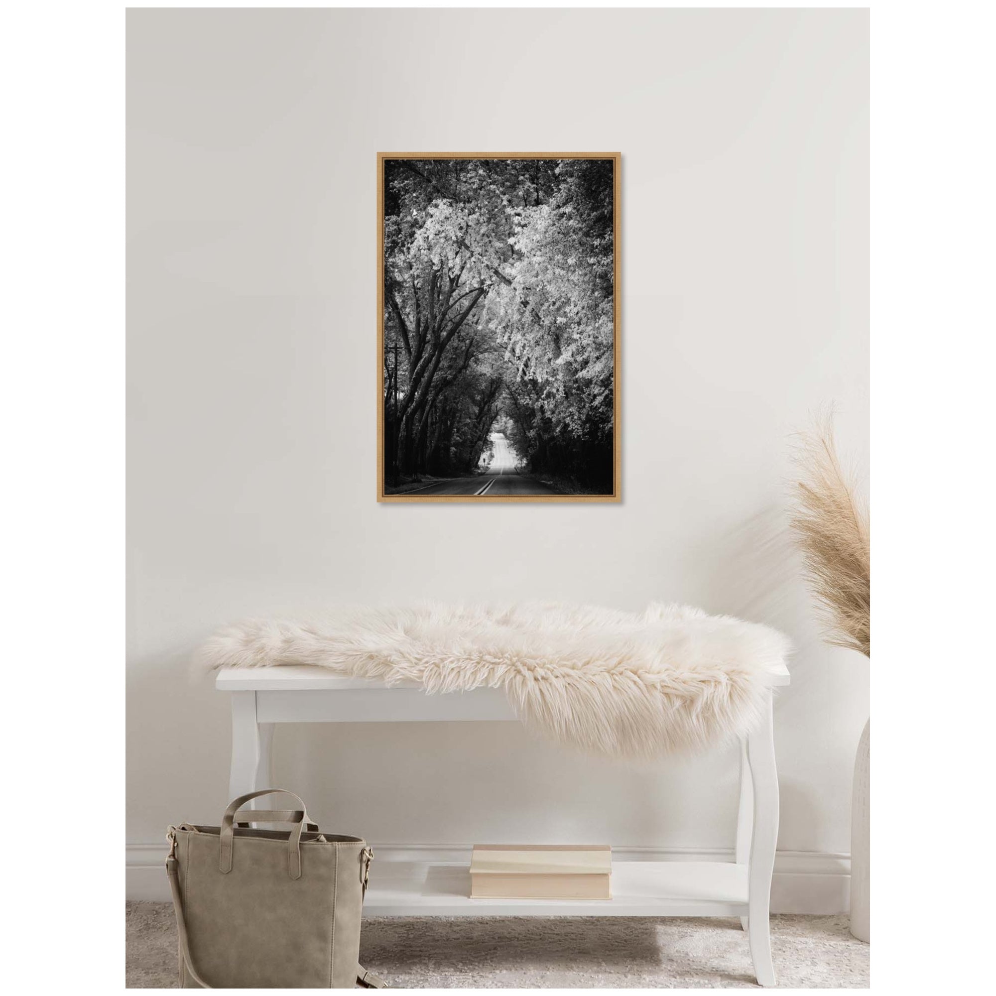 Sylvie Pleasant Valley Road Serene Path Framed Canvas by Emiko and Mark Franzen of F2Images