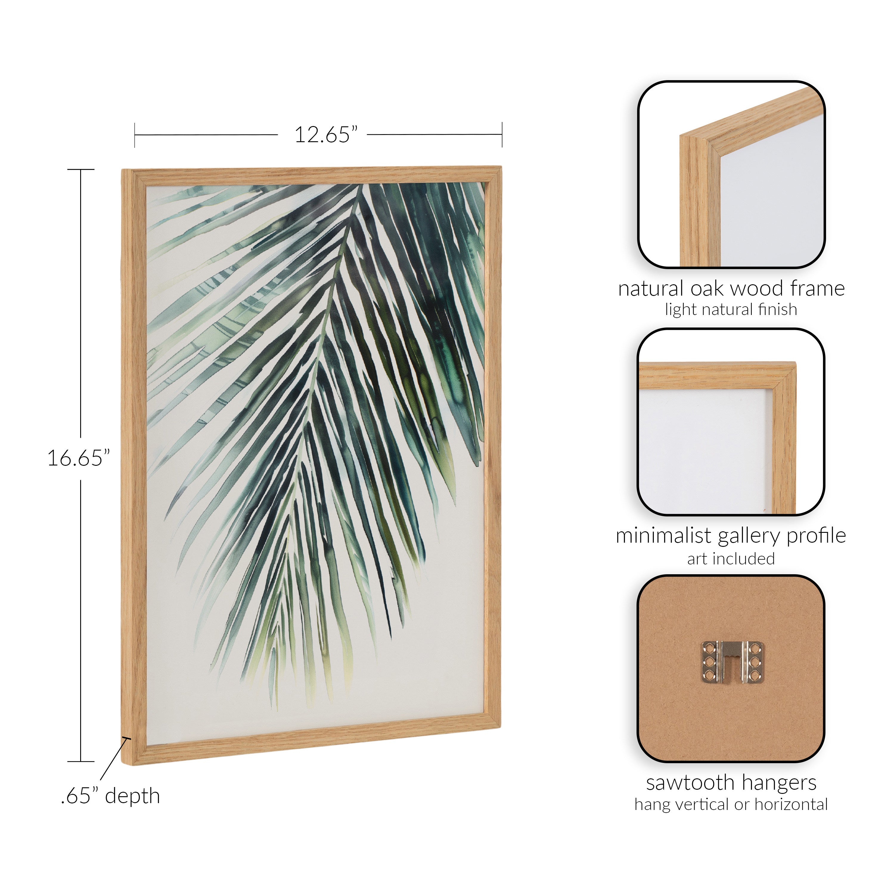 Gallery Tropical Modern Botanical Palm Print